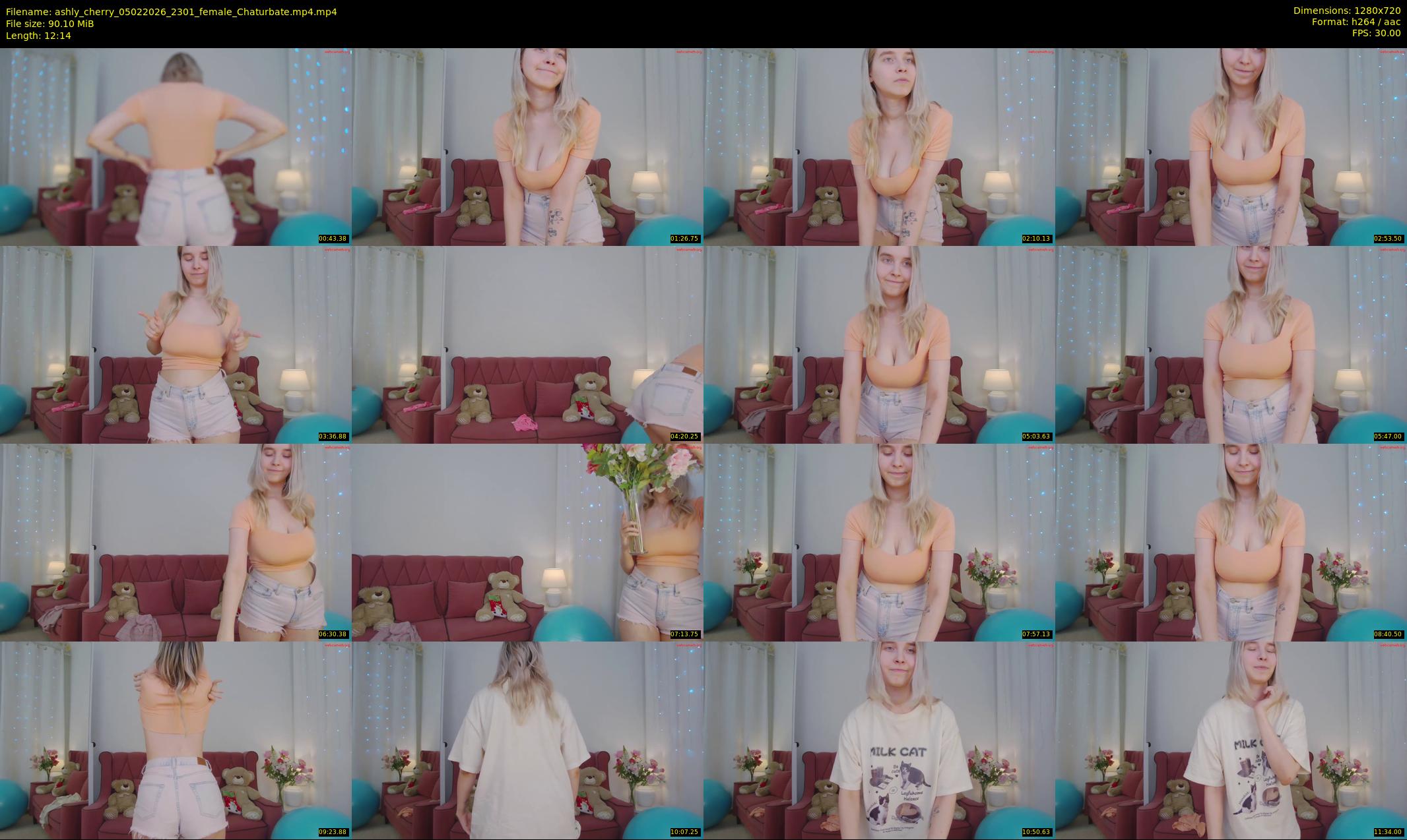 ashly_cherry — 13 minute Chaturbate female cam show recording, 720p, Feb 5, 2026