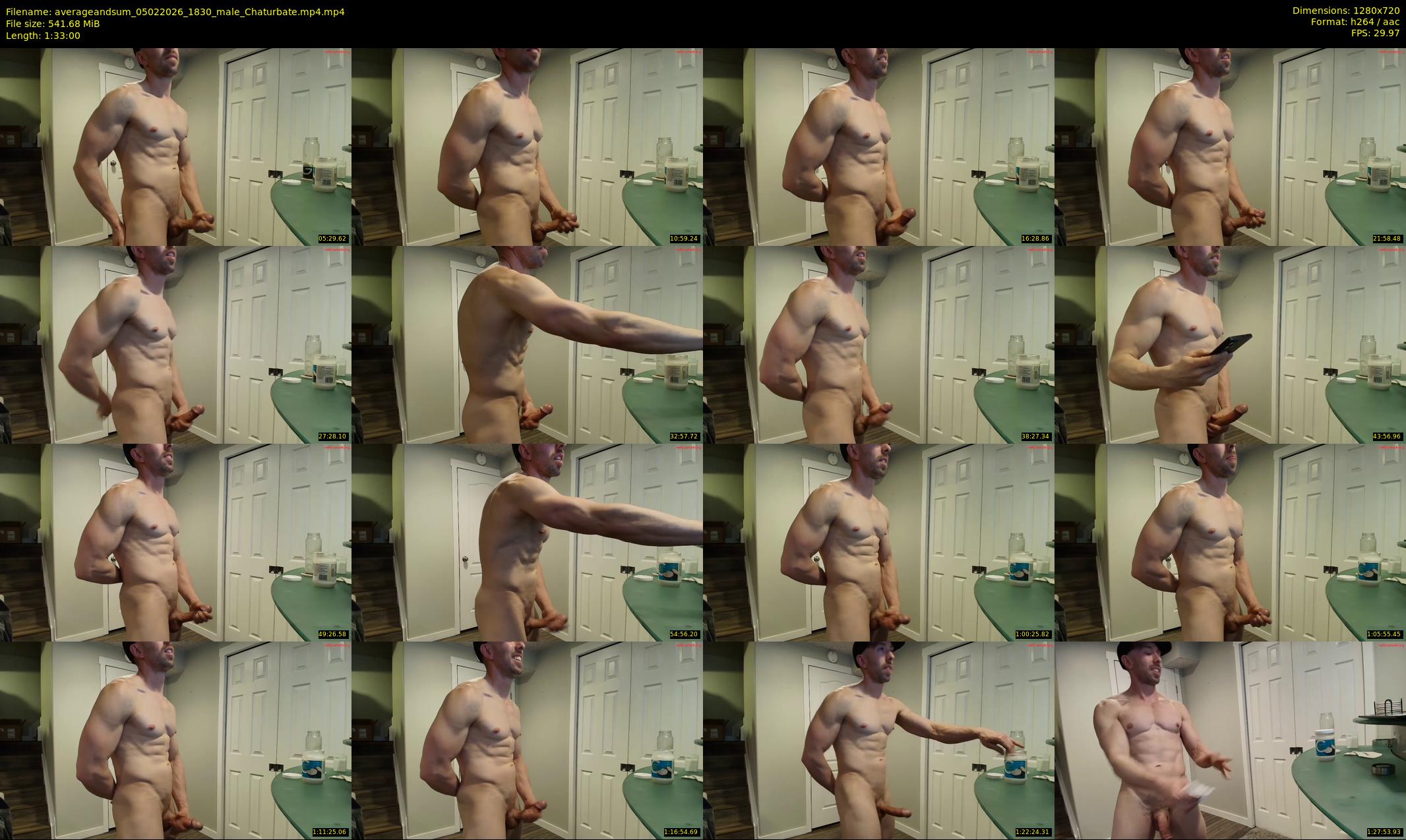 averageandsum — 93 minute Chaturbate male cam show recording, 720p, Feb 5, 2026