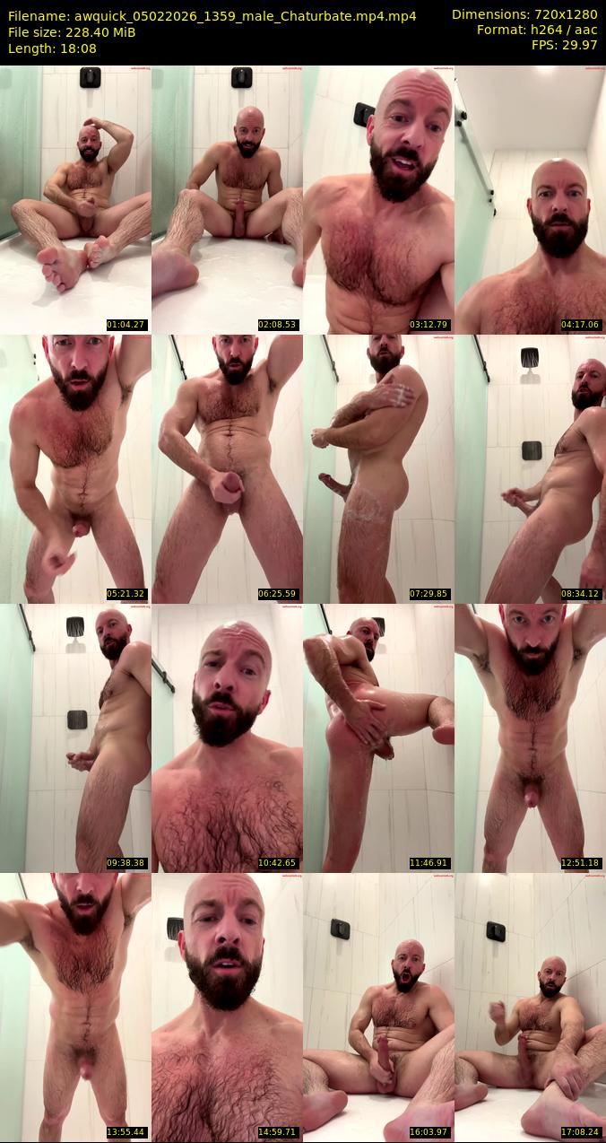 awquick — 19 minute Chaturbate male cam show recording, 1080p, Feb 5, 2026