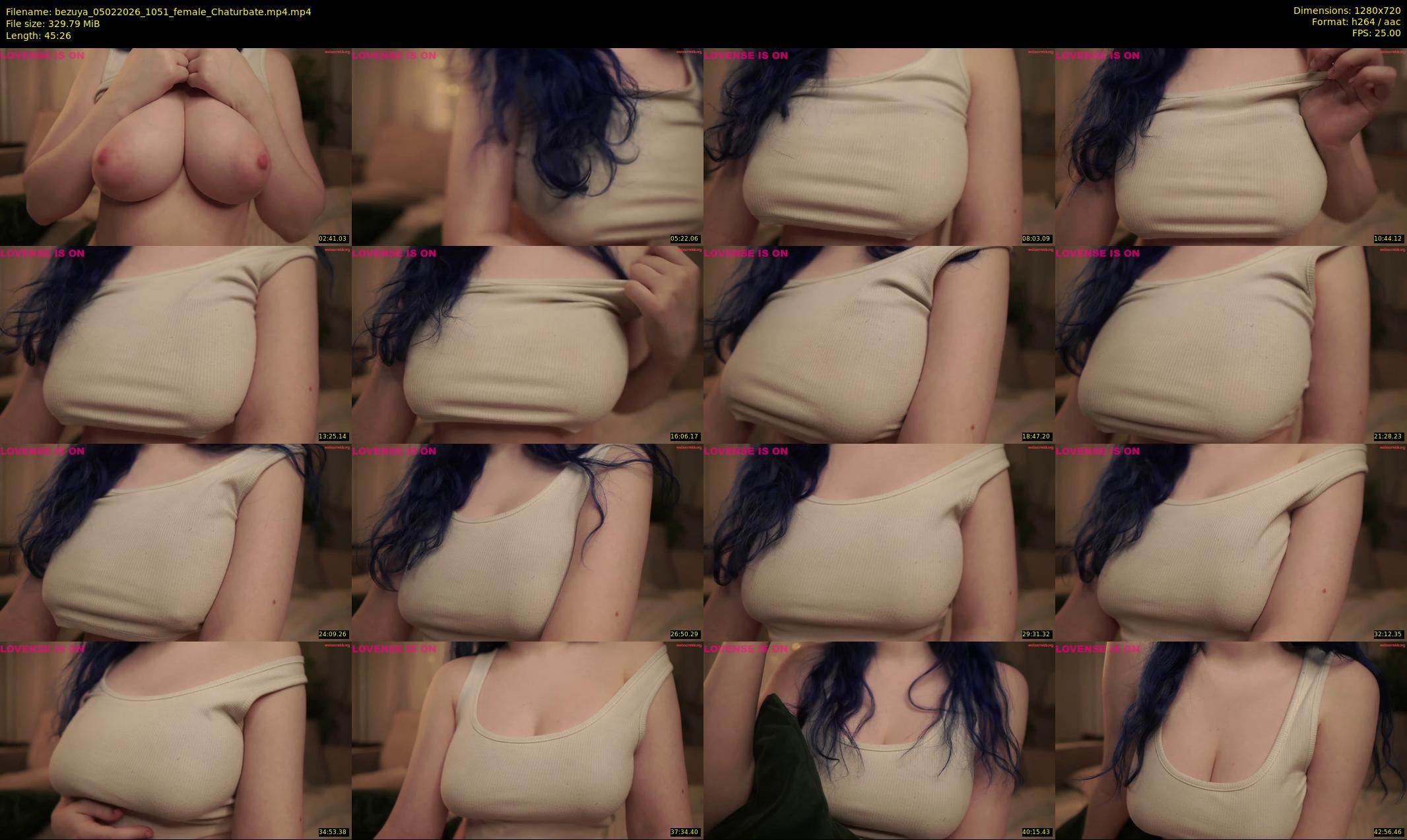 bezuya — 46 minute Chaturbate female cam show recording, 720p, Feb 5, 2026