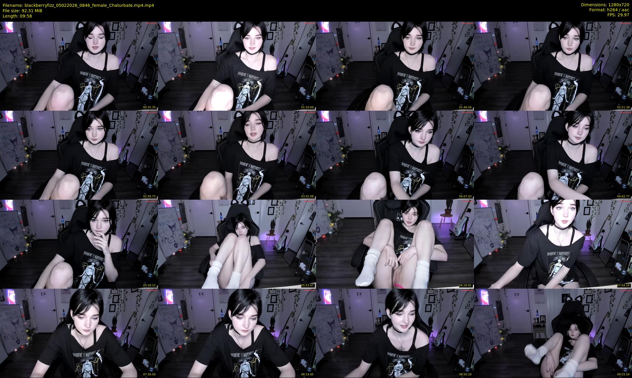 blackberryfizz — 10 minute Chaturbate female cam show recording, 720p, Feb 5, 2026