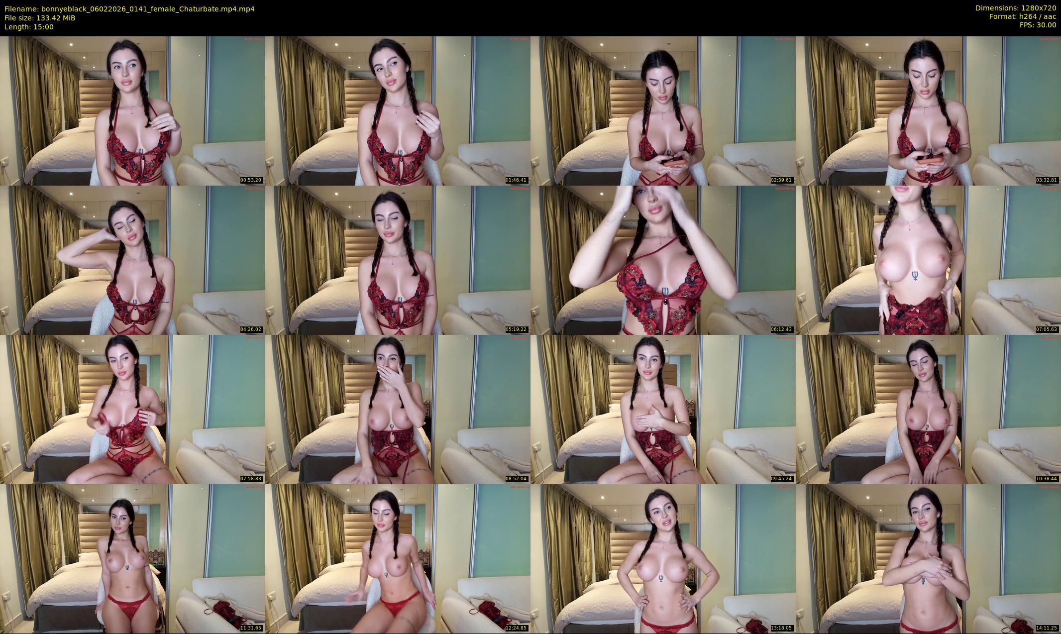 bonnyeblack — 15 minute Chaturbate female cam show recording, 720p, Feb 6, 2026