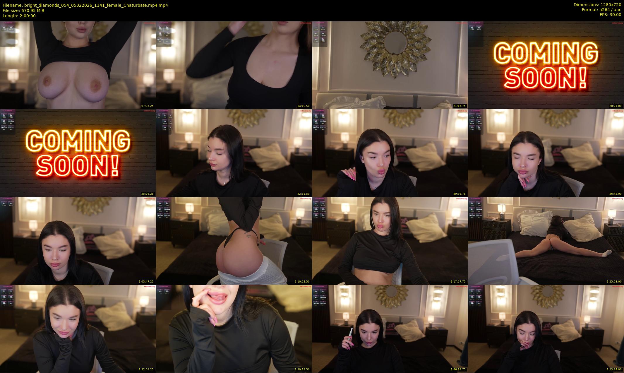 bright_diamonds_054 — 120 minute Chaturbate couple cam show recording, 720p, Feb 5, 2026