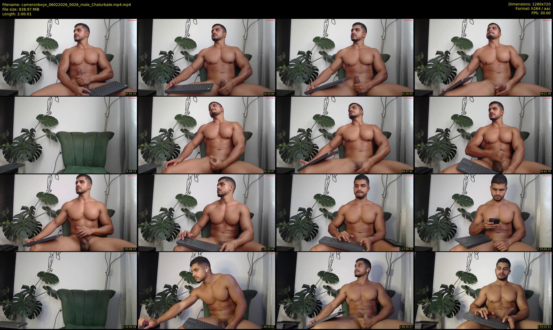 cameronboyx — 121 minute Chaturbate male cam show recording, 720p, Feb 6, 2026