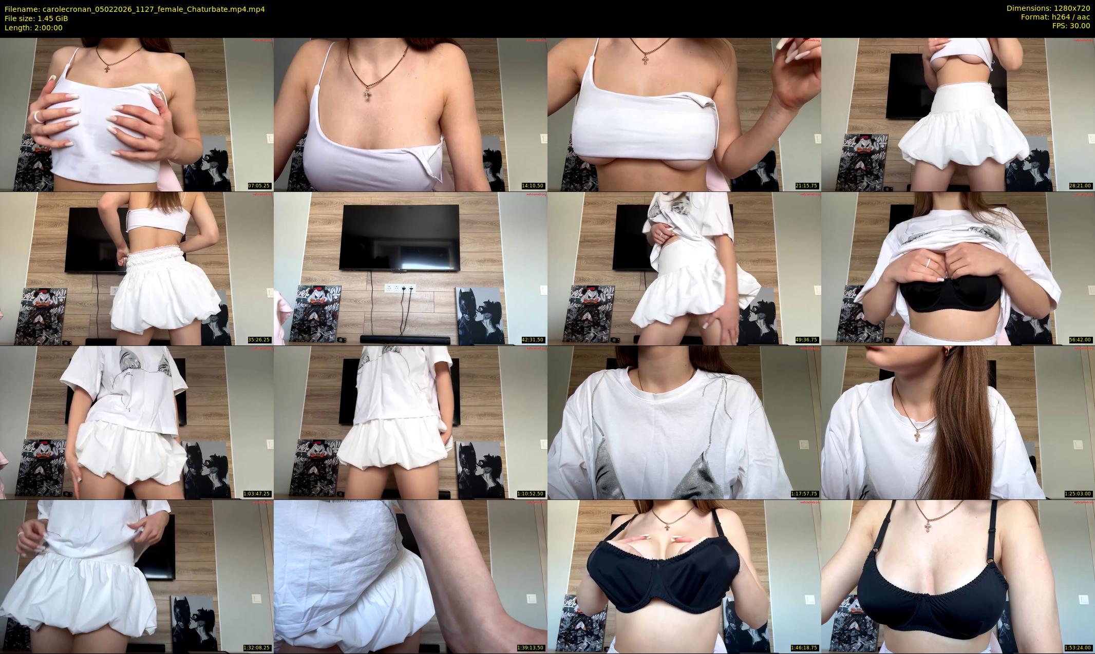 carolecronan — 120 minute Chaturbate female cam show recording, 720p, Feb 5, 2026