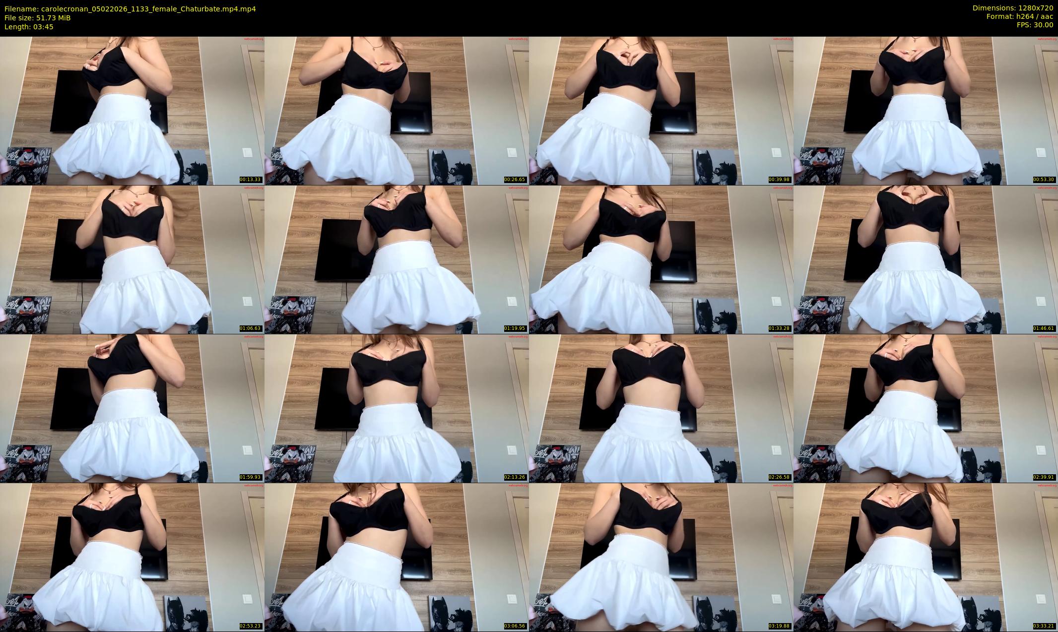 carolecronan — 4 minute Chaturbate female cam show recording, 720p, Feb 5, 2026