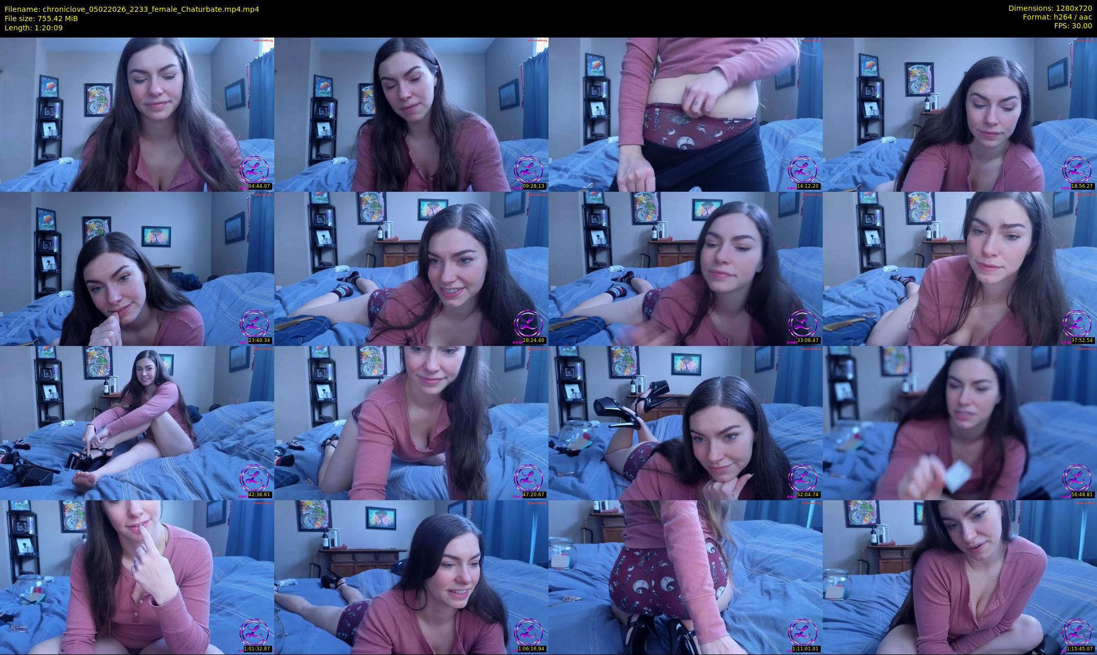 chroniclove — 81 minute Chaturbate female cam show recording, 720p, Feb 5, 2026