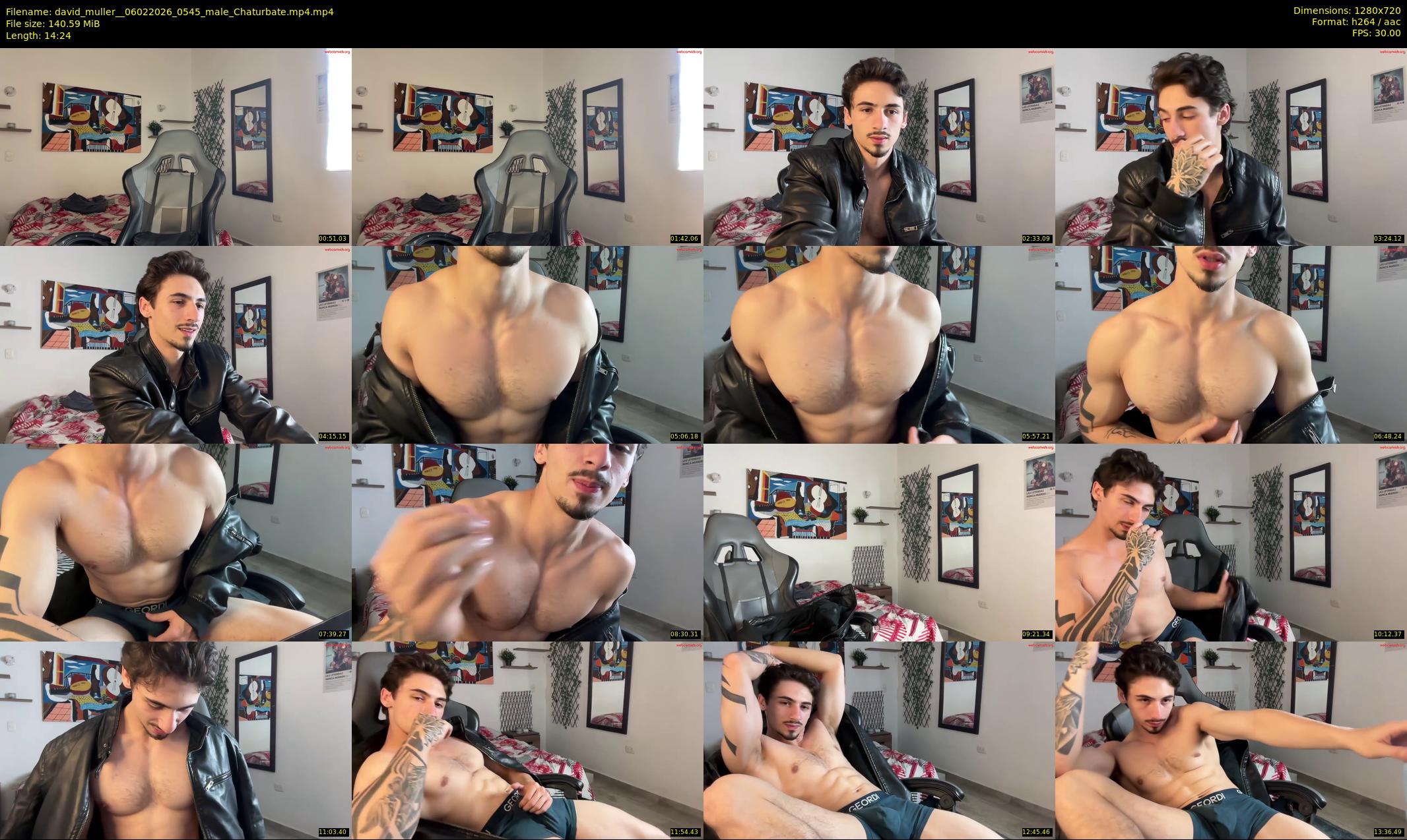 david_muller_ — 15 minute Chaturbate male cam show recording, 720p, Feb 6, 2026