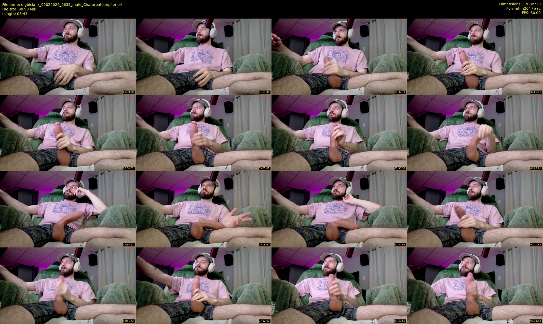 digbicknik — 9 minute Chaturbate male cam show recording, 720p, Feb 5, 2026