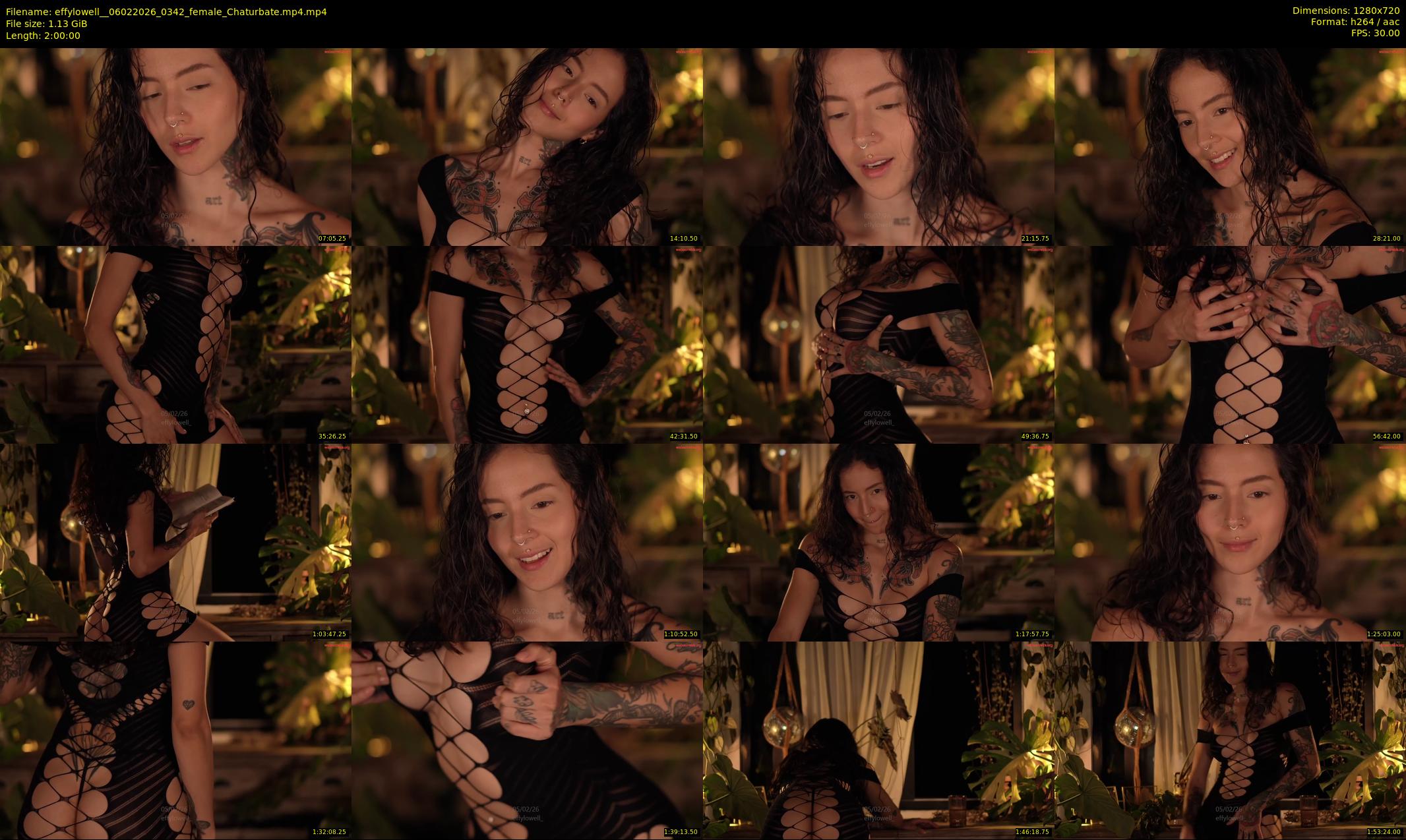 effylowell_ — 120 minute Chaturbate female cam show recording, 720p, Feb 6, 2026