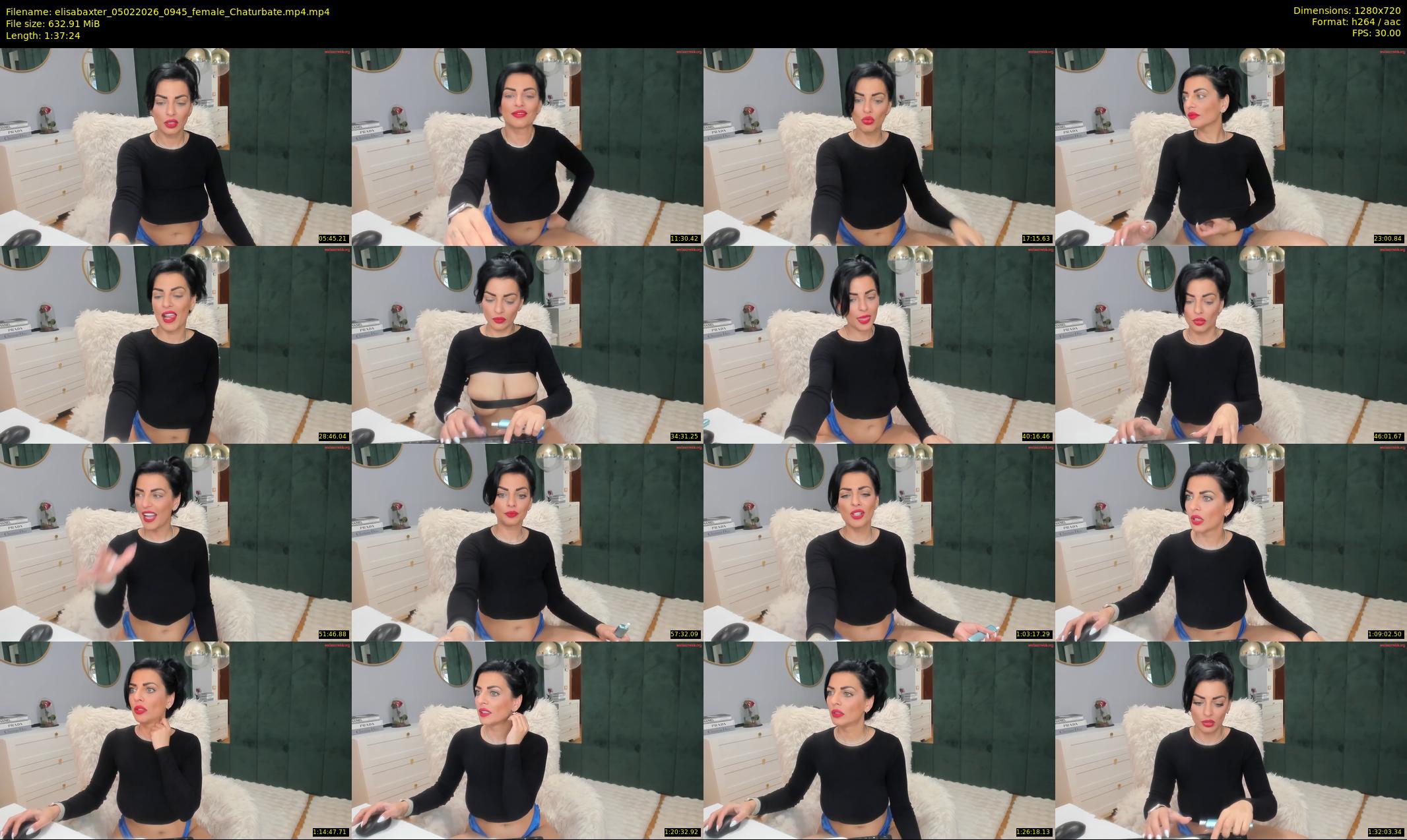 elisabaxter — 98 minute Chaturbate female cam show recording, 720p, Feb 5, 2026
