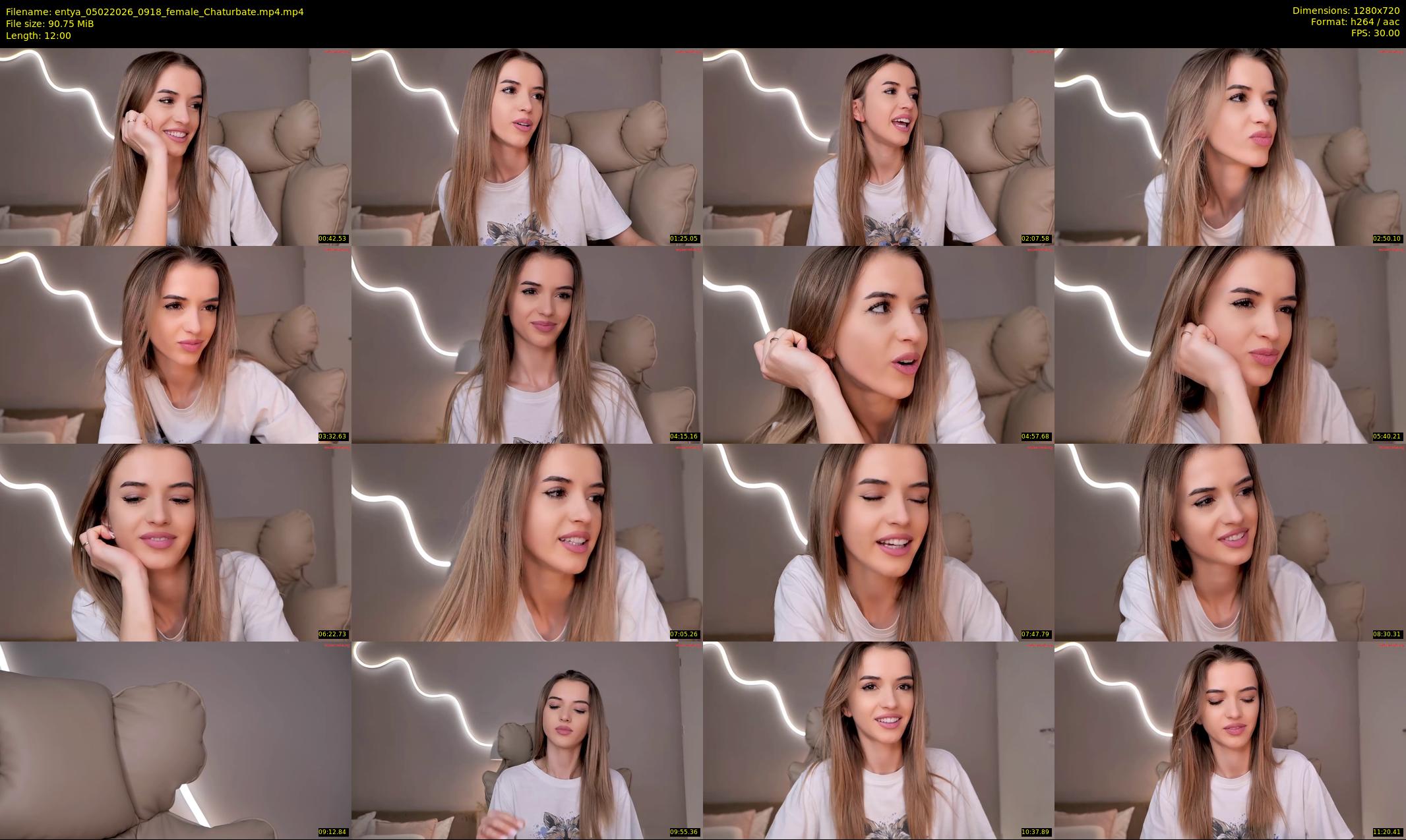 entya — 12 minute Chaturbate female cam show recording, 720p, Feb 5, 2026