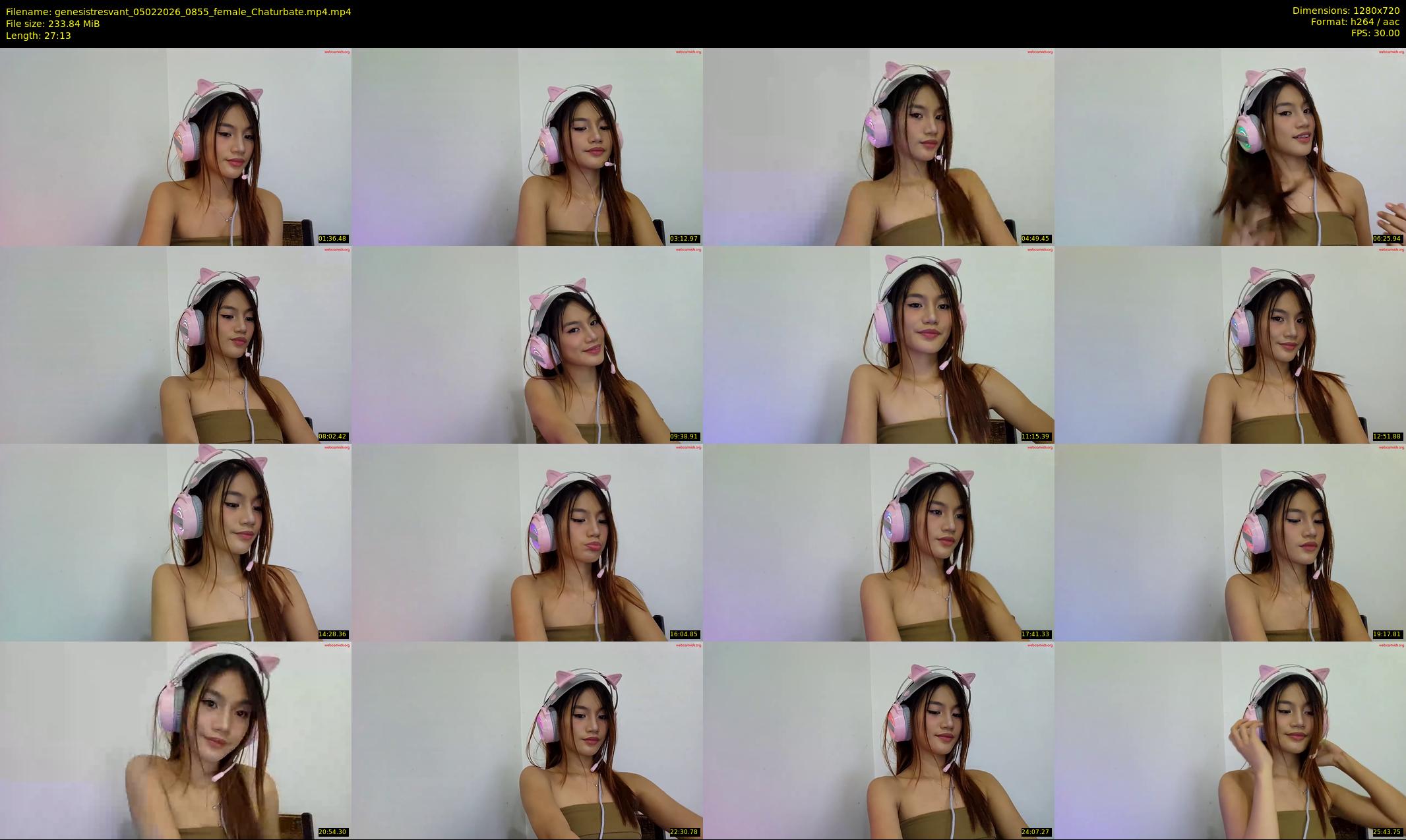 genesistresvant — 28 minute Chaturbate female cam show recording, 720p, Feb 5, 2026