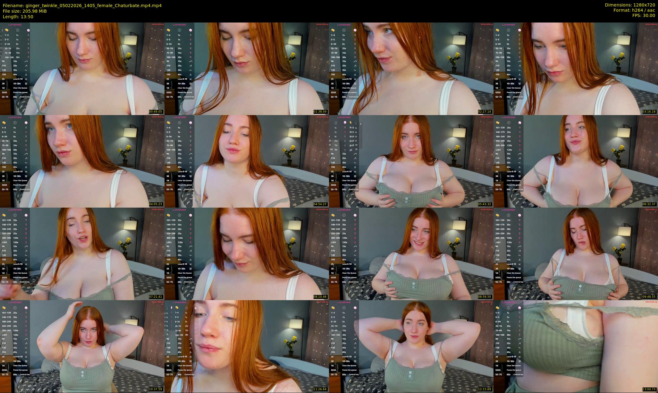 ginger_twinkle — 14 minute Chaturbate female cam show recording, 720p, Feb 5, 2026