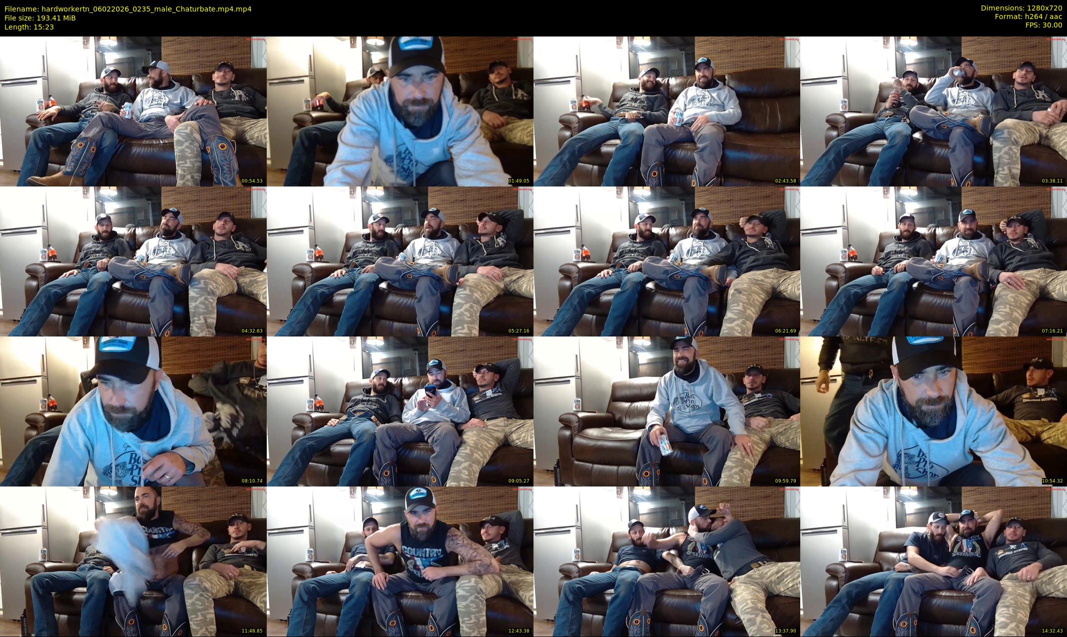 hardworkertn — 16 minute Chaturbate male cam show recording, 720p, Feb 6, 2026