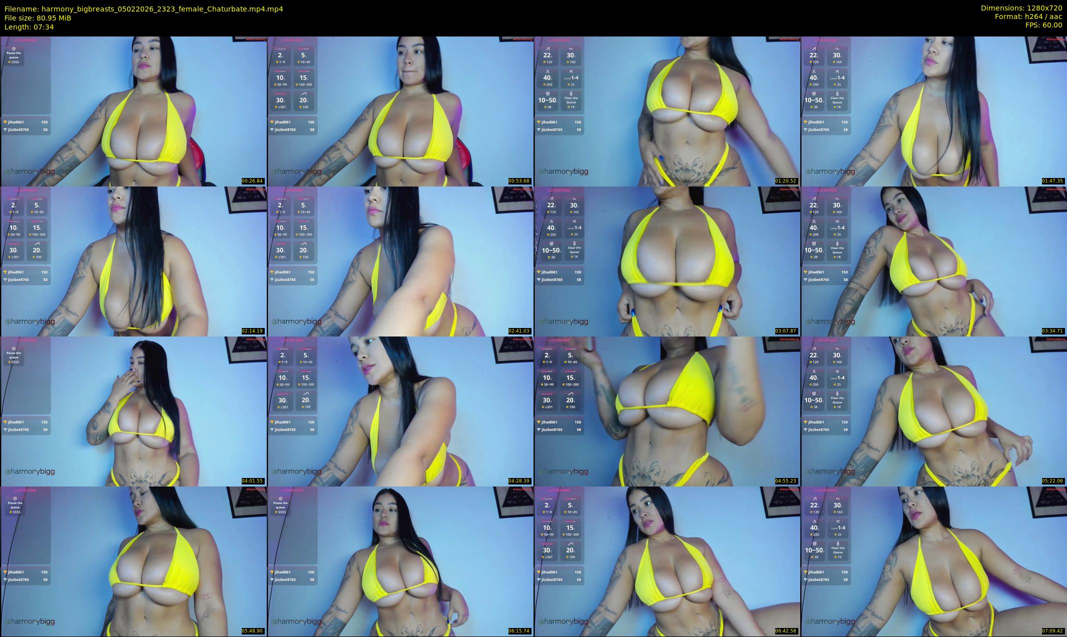 harmony_bigbreasts — 8 minute Chaturbate female cam show recording, 720p, Feb 5, 2026