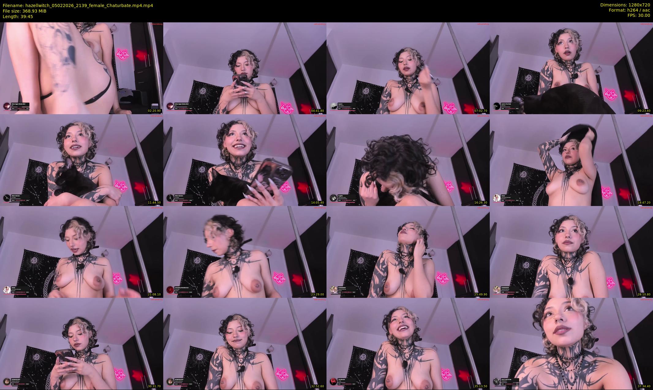 hazellwitch — 40 minute Chaturbate female cam show recording, 720p, Feb 5, 2026