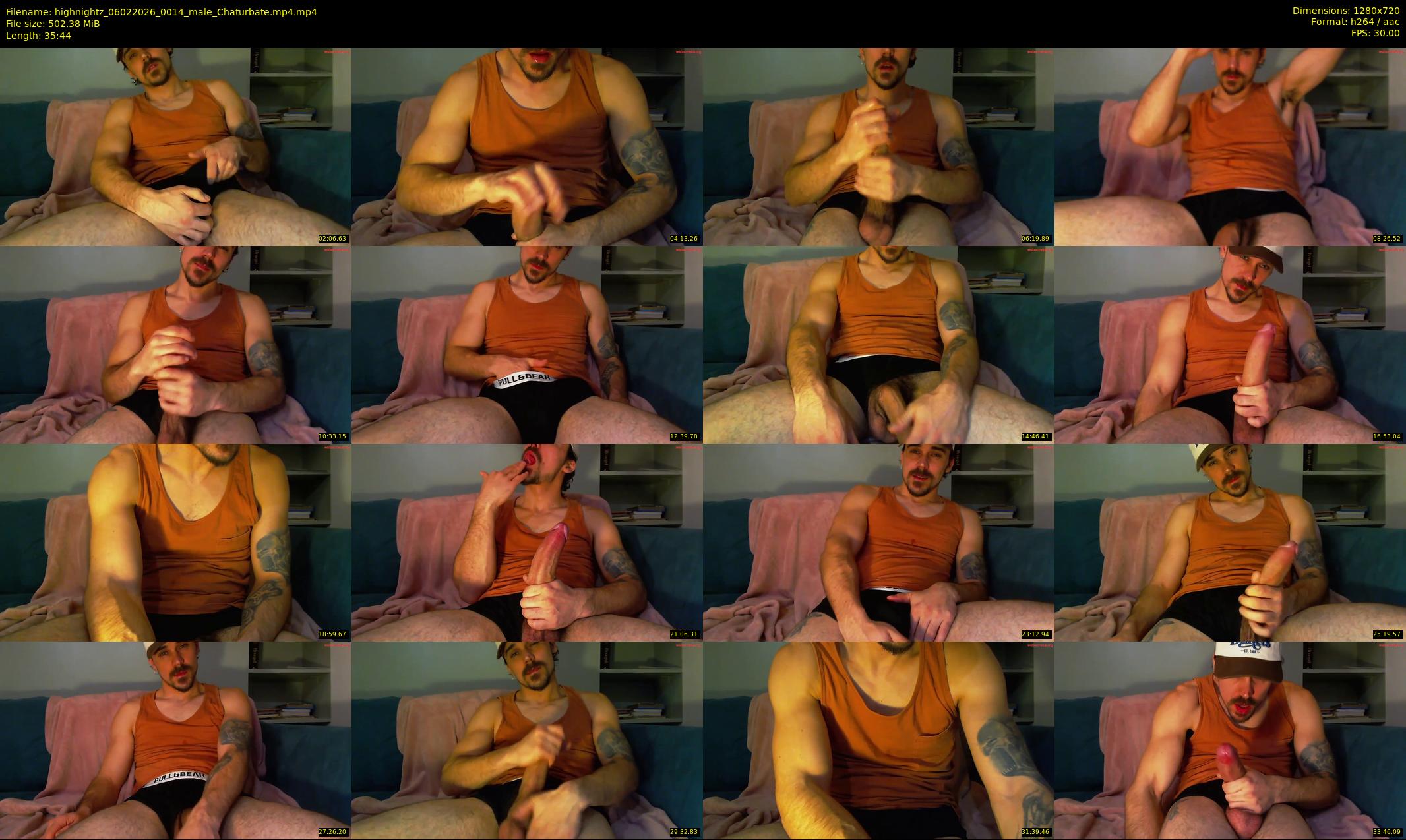 highnightz — 36 minute Chaturbate male cam show recording, 720p, Feb 6, 2026