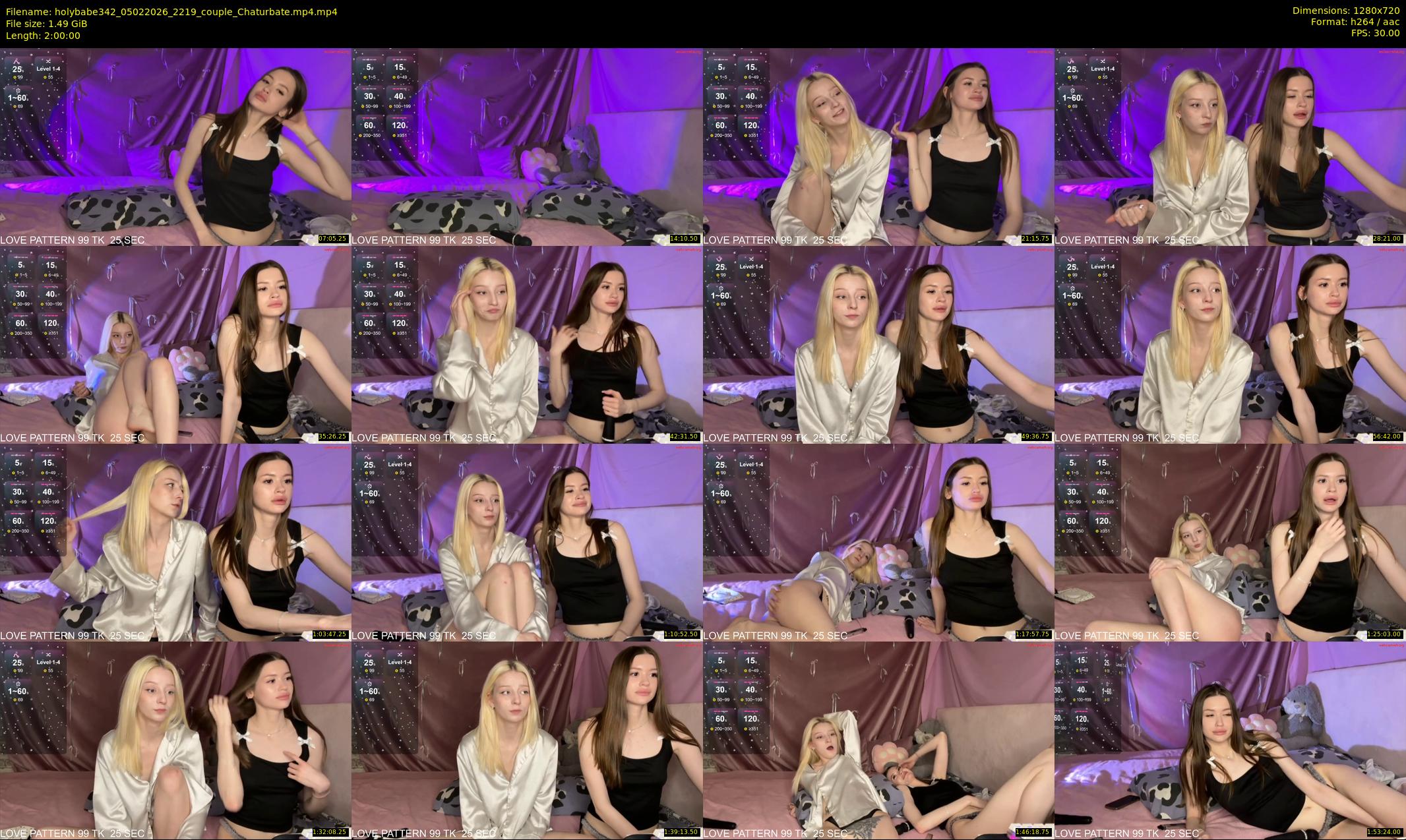 holybabe342 — 120 minute Chaturbate couple cam show recording, 720p, Feb 5, 2026