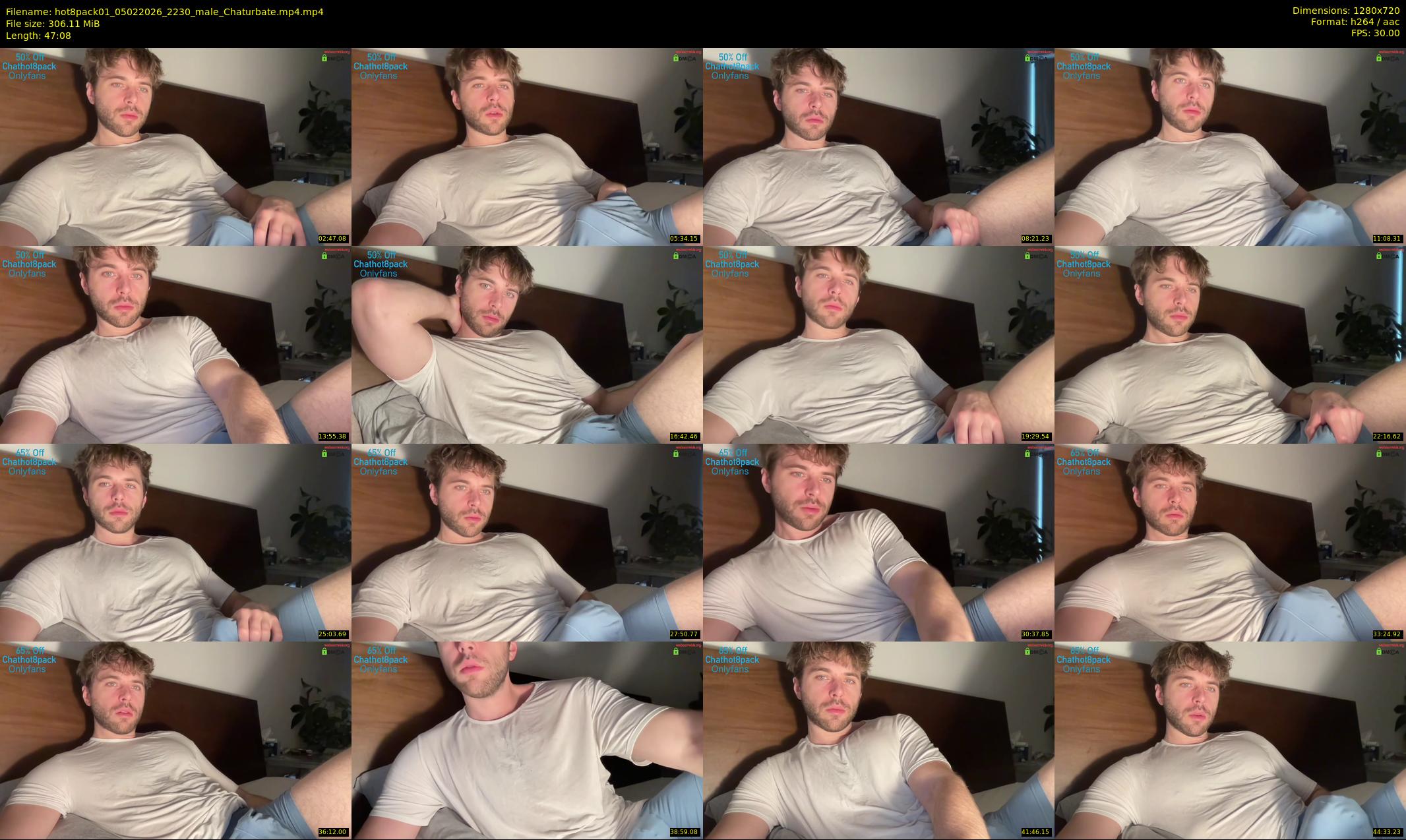 hot8pack01 — 48 minute Chaturbate male cam show recording, 720p, Feb 5, 2026