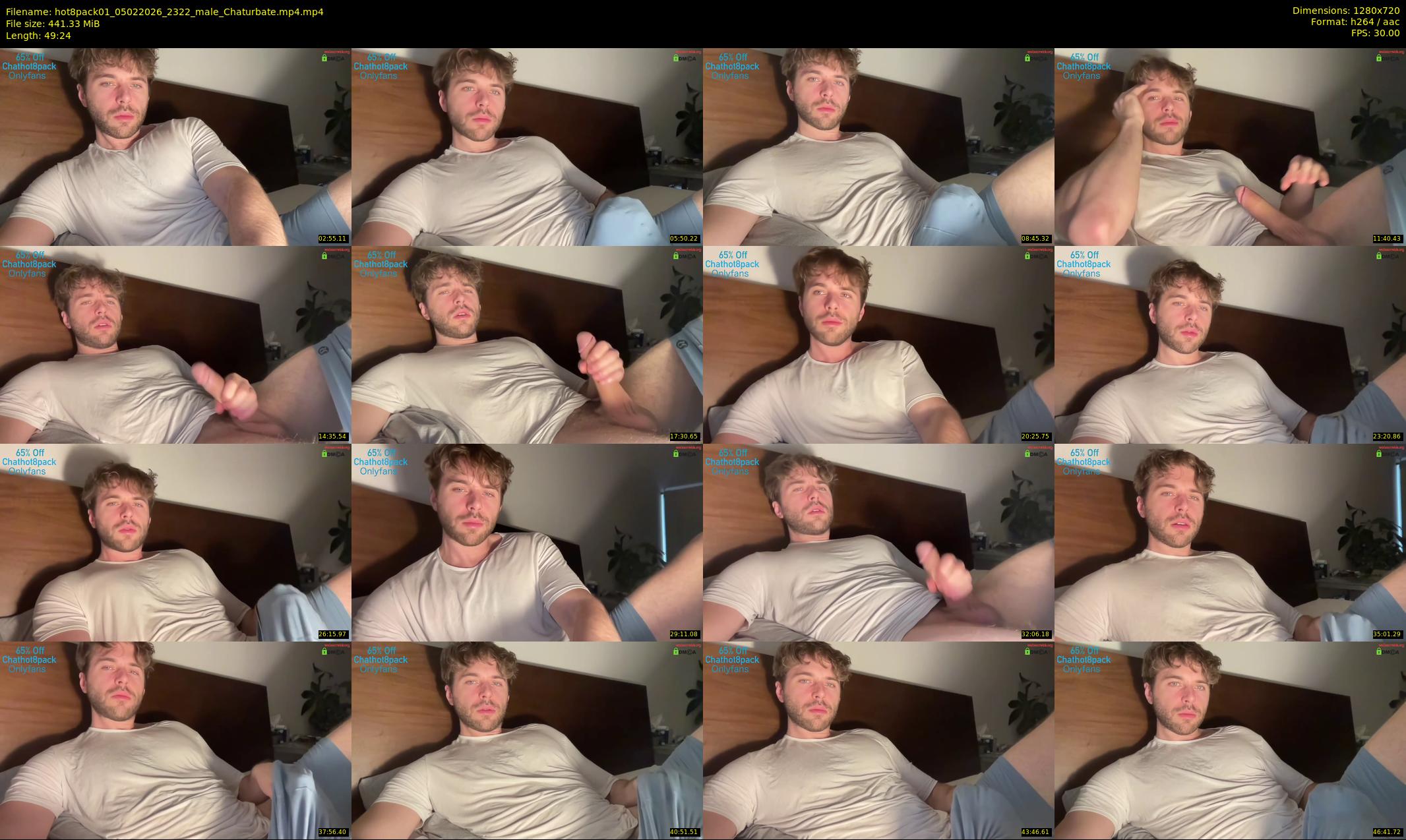 hot8pack01 — 50 minute Chaturbate male cam show recording, 720p, Feb 5, 2026
