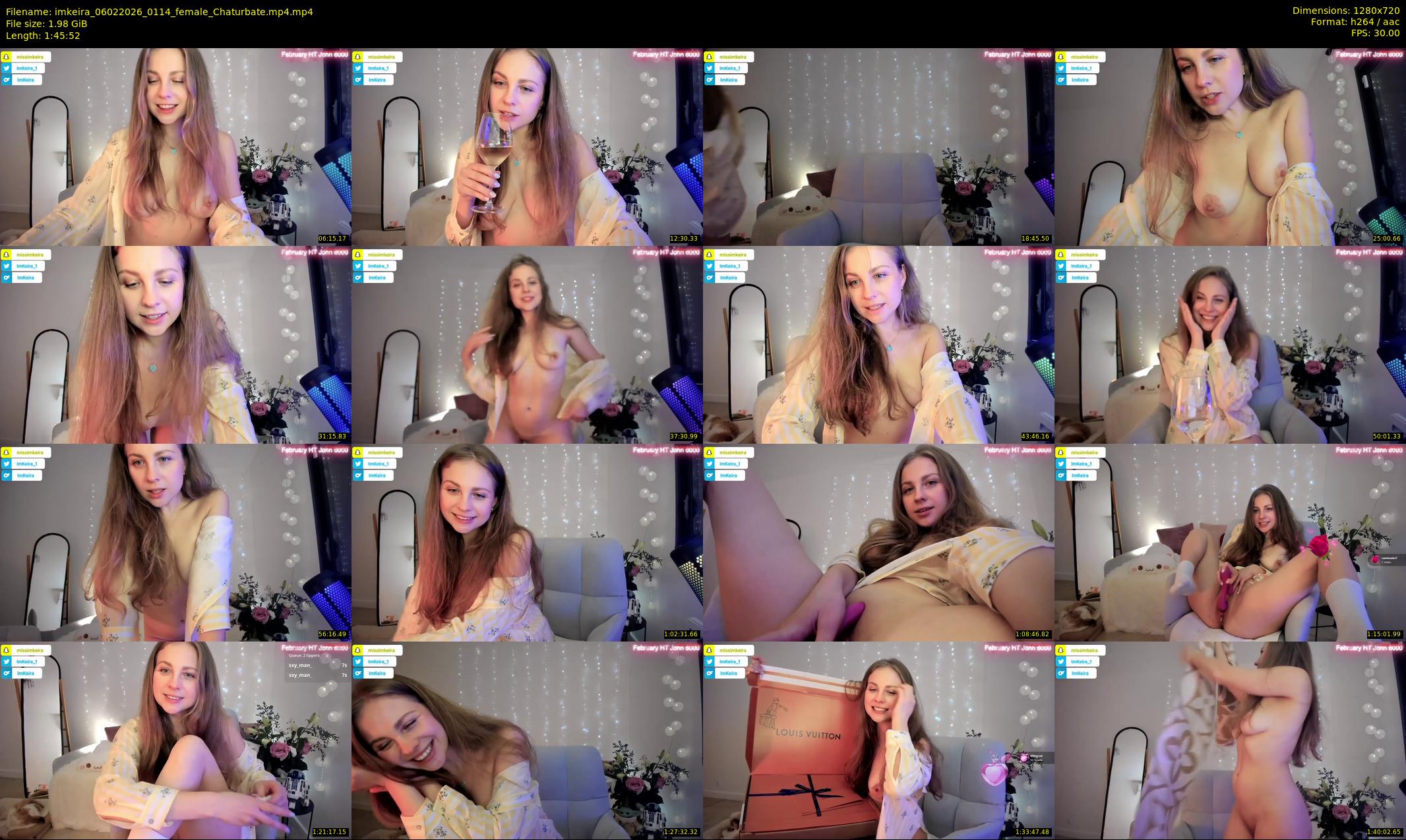 imkeira — 106 minute Chaturbate female cam show recording, 720p, Feb 6, 2026