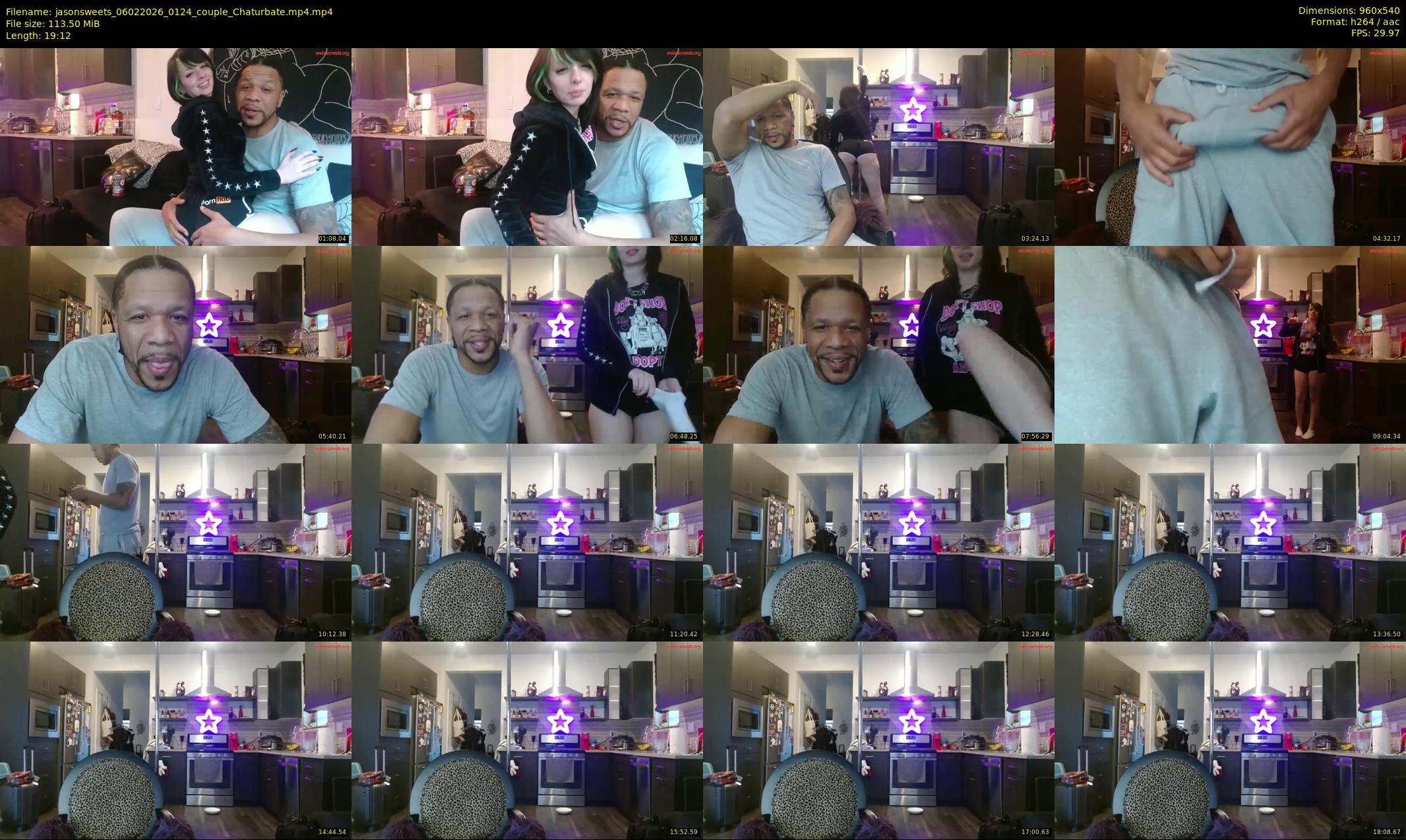 jasonsweets — 20 minute Chaturbate couple cam show recording, 480p, Feb 6, 2026
