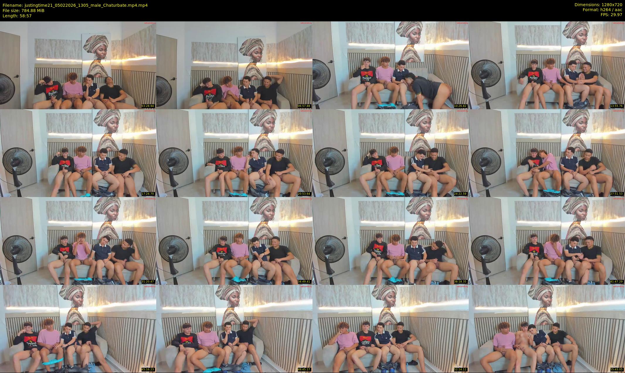 justingtime21 — 59 minute Chaturbate male cam show recording, 720p, Feb 5, 2026