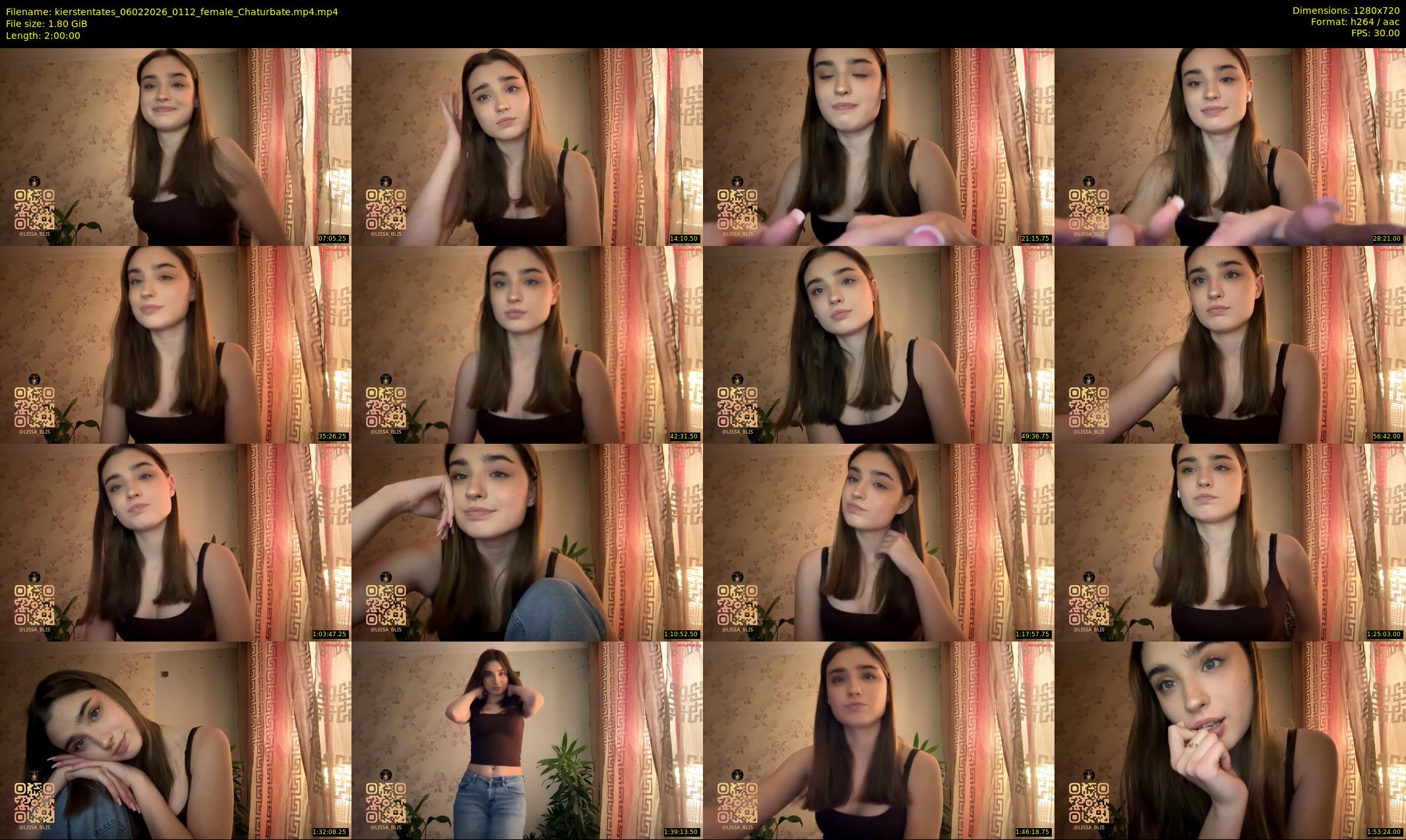 kierstentates — 120 minute Chaturbate female cam show recording, 720p, Feb 6, 2026