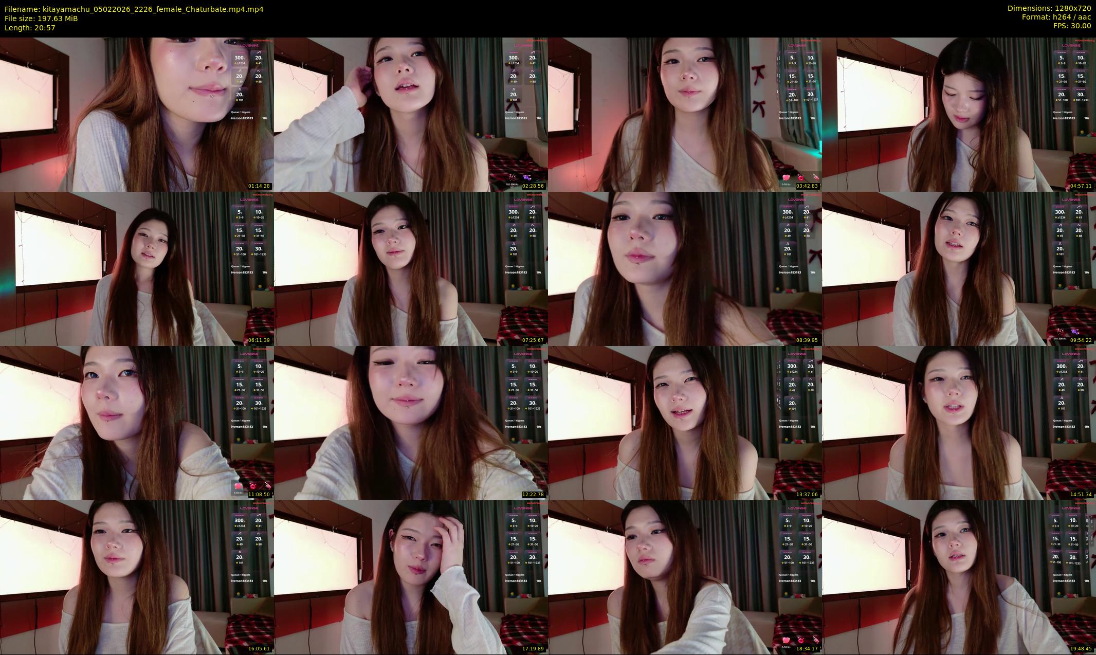 kitayamachu — 21 minute Chaturbate female cam show recording, 720p, Feb 5, 2026
