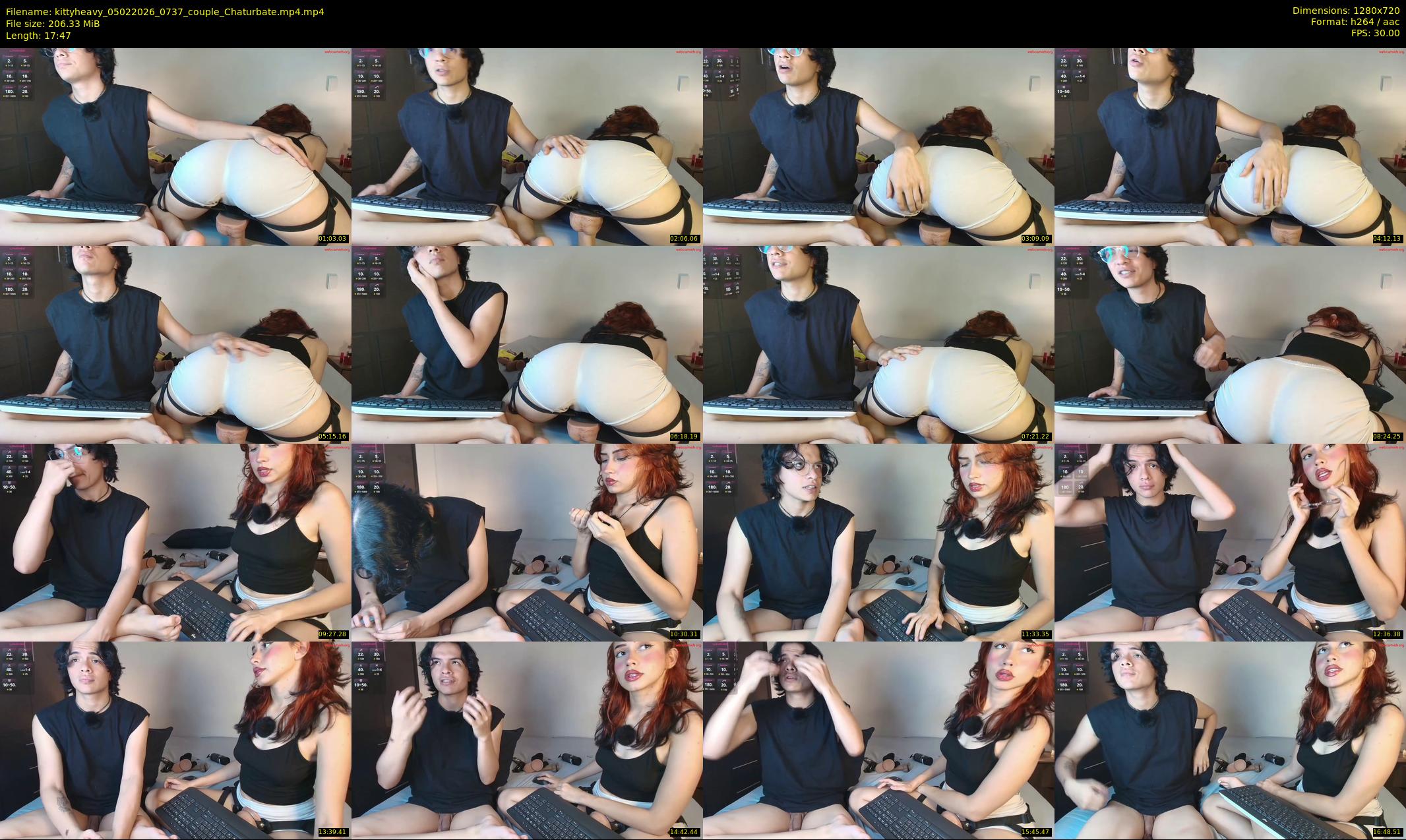 kittyheavy — 18 minute Chaturbate couple cam show recording, 720p, Feb 5, 2026