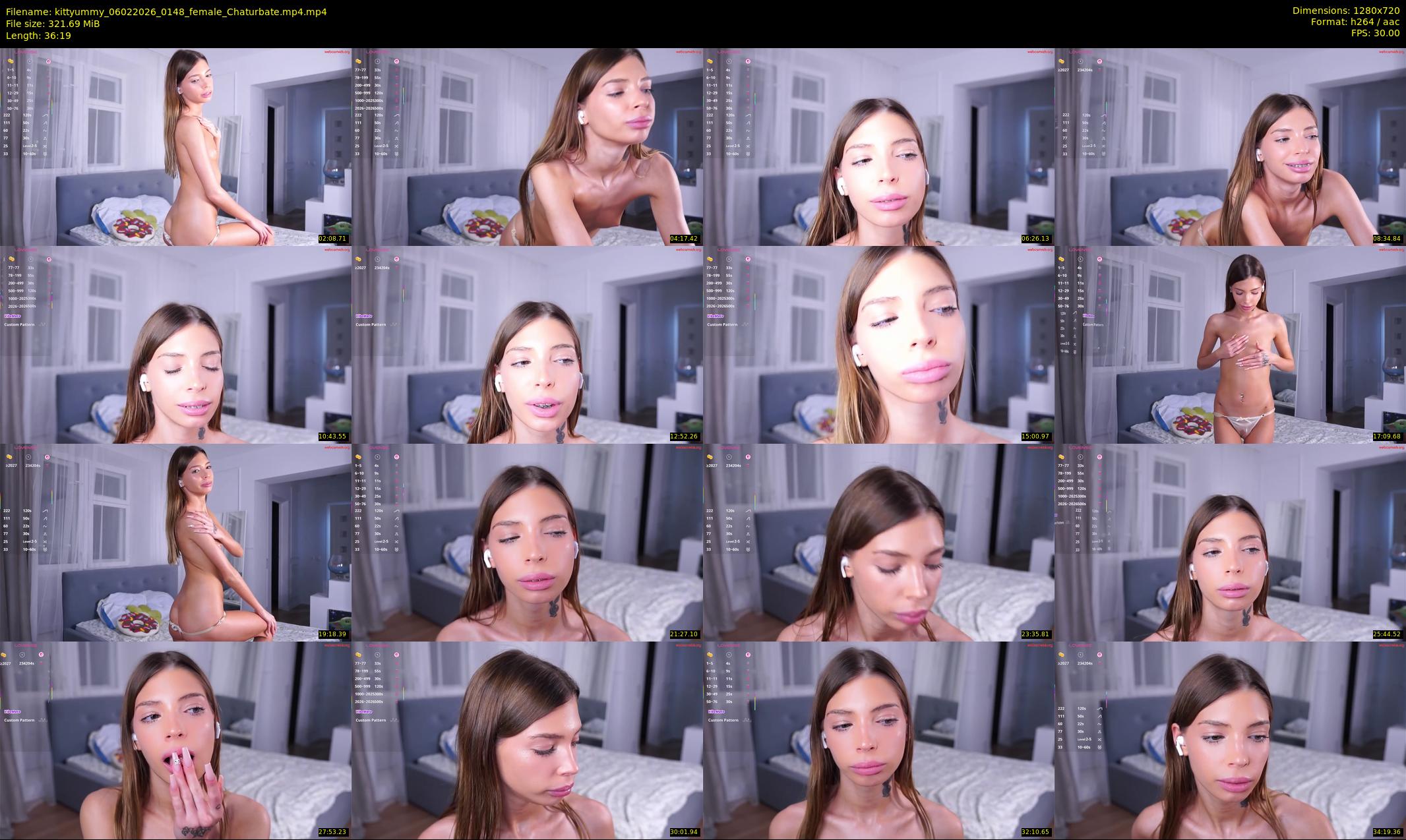 kittyummy — 37 minute Chaturbate female cam show recording, 720p, Feb 6, 2026