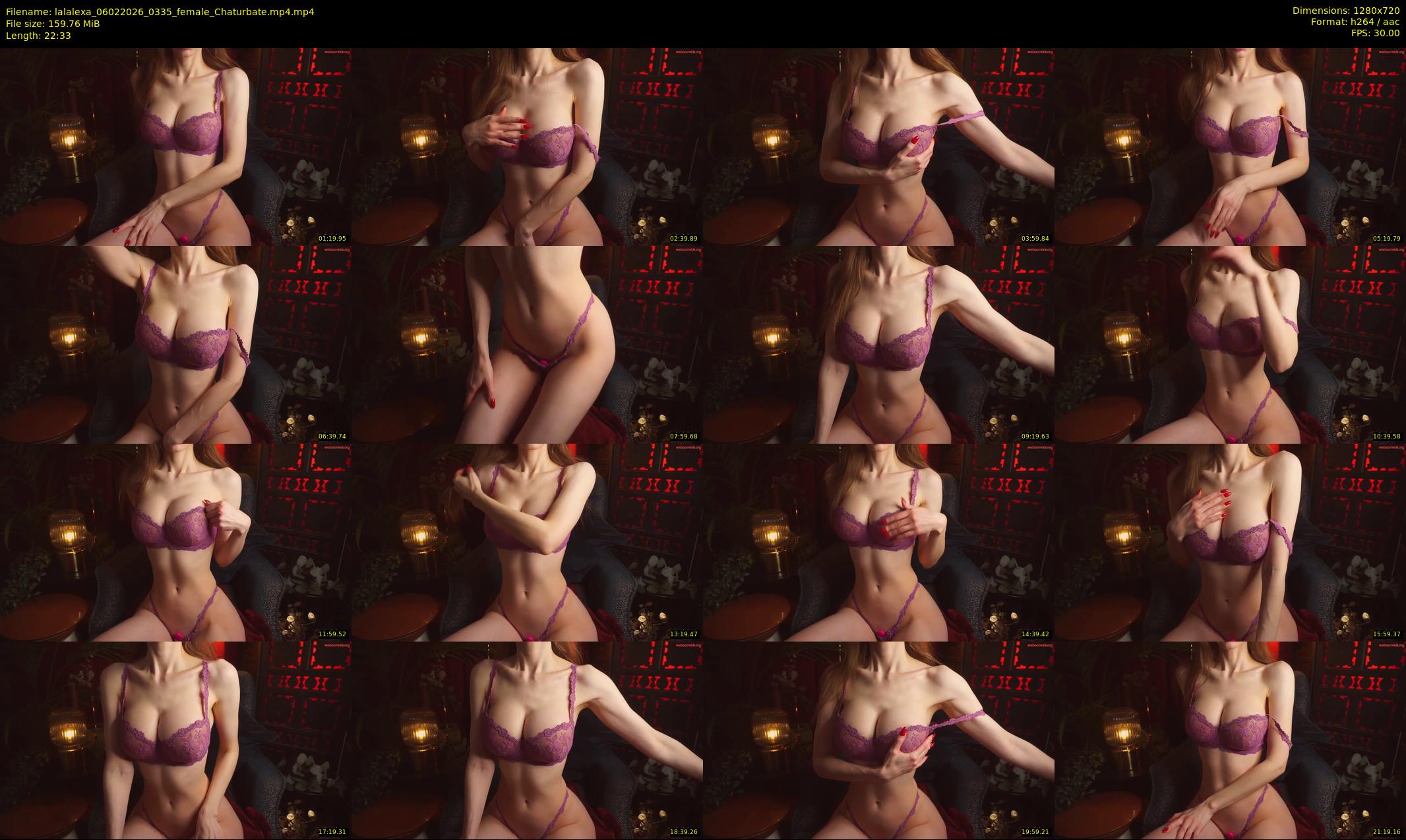 lalalexa — 23 minute Chaturbate female cam show recording, 720p, Feb 6, 2026