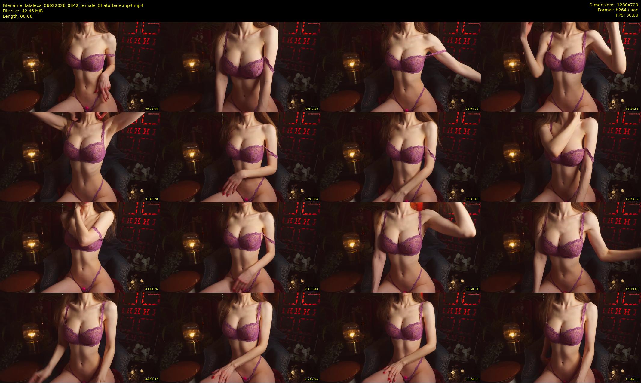 lalalexa — 7 minute Chaturbate female cam show recording, 720p, Feb 6, 2026