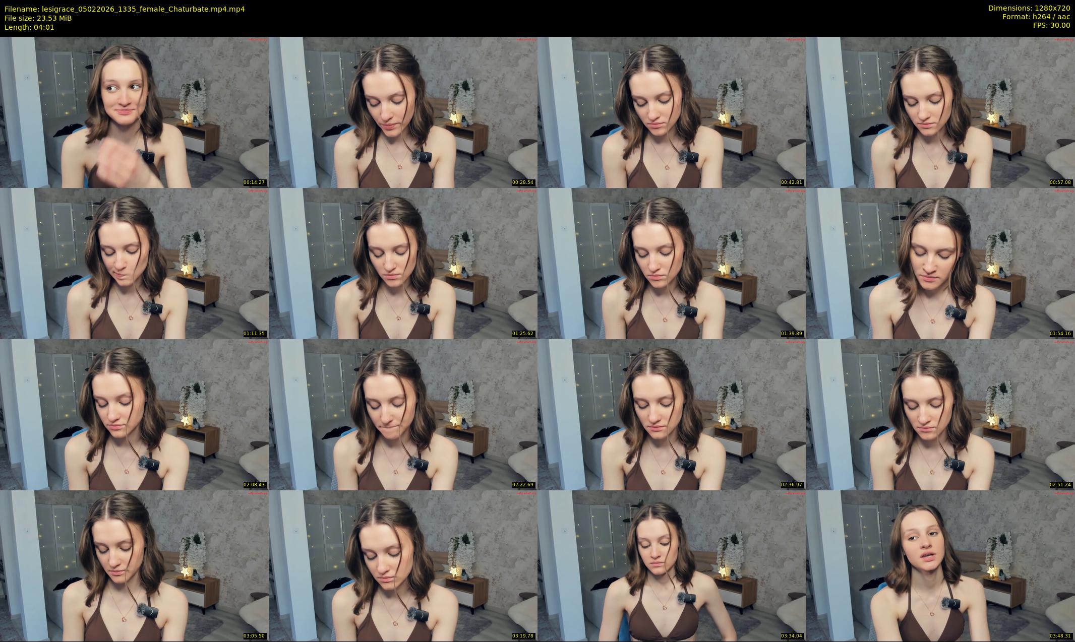 lesigrace — 5 minute Chaturbate female cam show recording, 720p, Feb 5, 2026