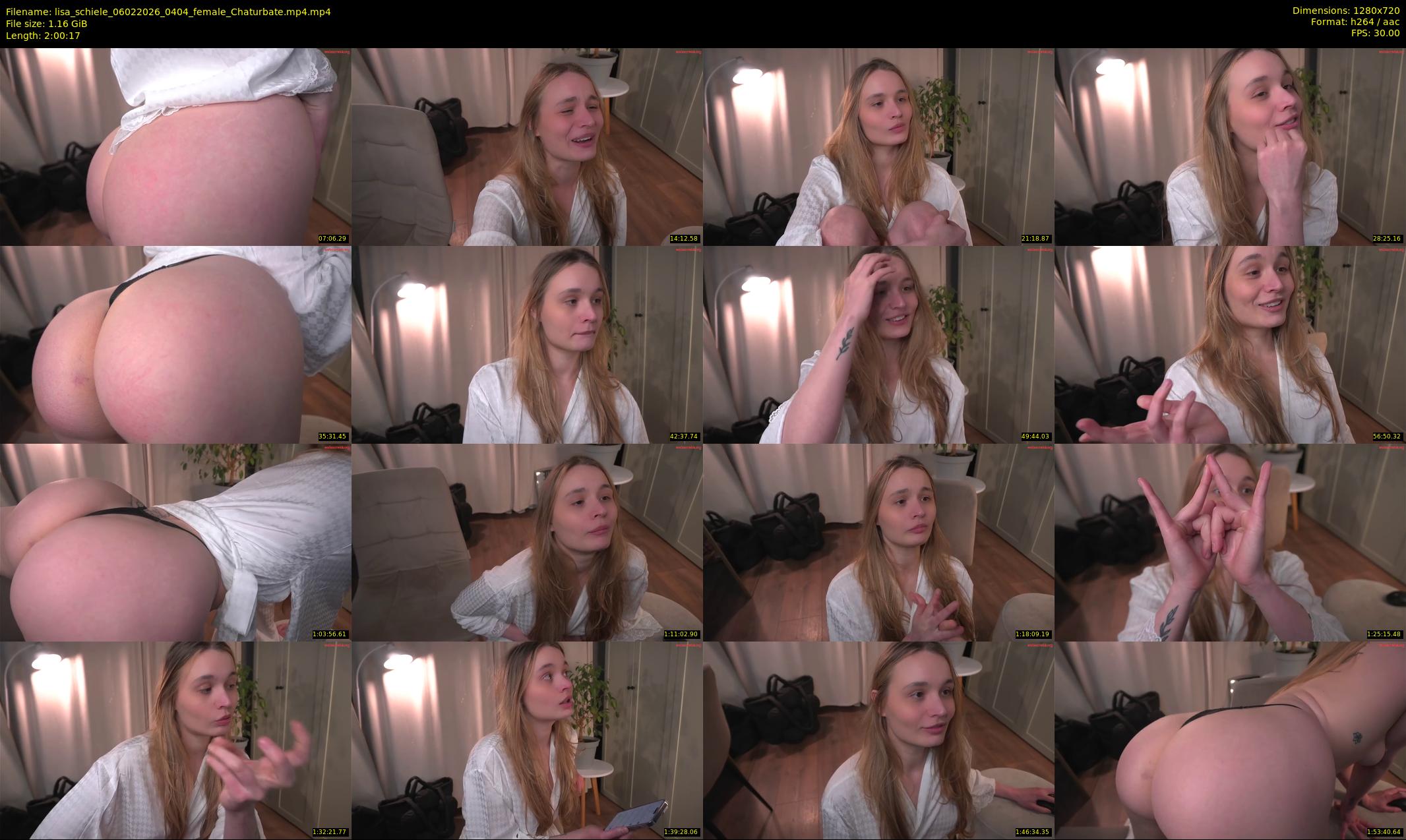 lisa_schiele — 121 minute Chaturbate female cam show recording, 720p, Feb 6, 2026
