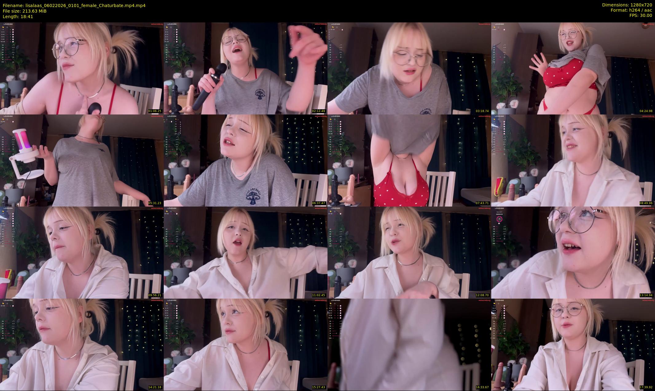 lisalaas — 19 minute Chaturbate female cam show recording, 720p, Feb 6, 2026
