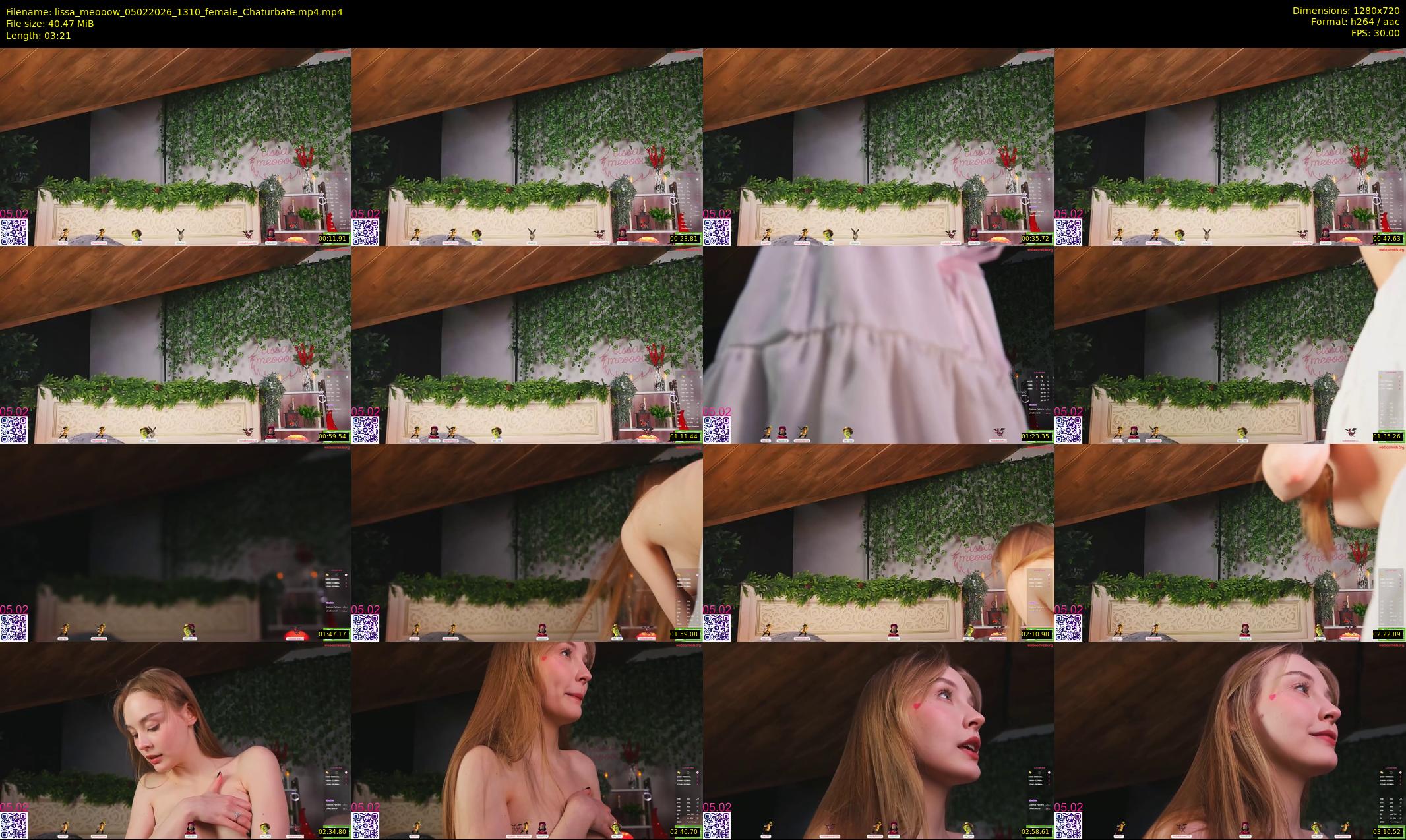 lissa_meooow — 4 minute Chaturbate female cam show recording, 720p, Feb 5, 2026