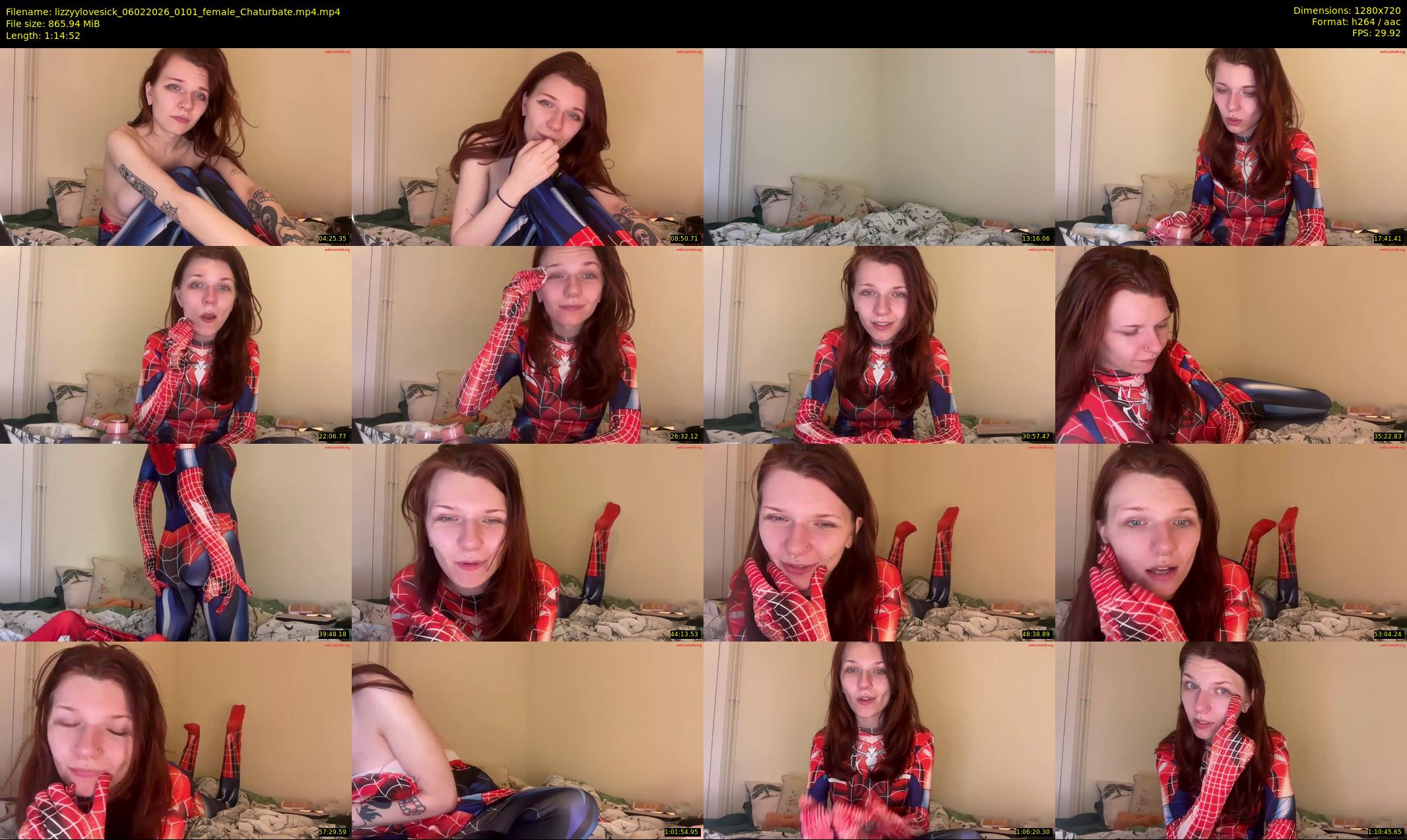 lizzyylovesick — 75 minute Chaturbate female cam show recording, 720p, Feb 6, 2026