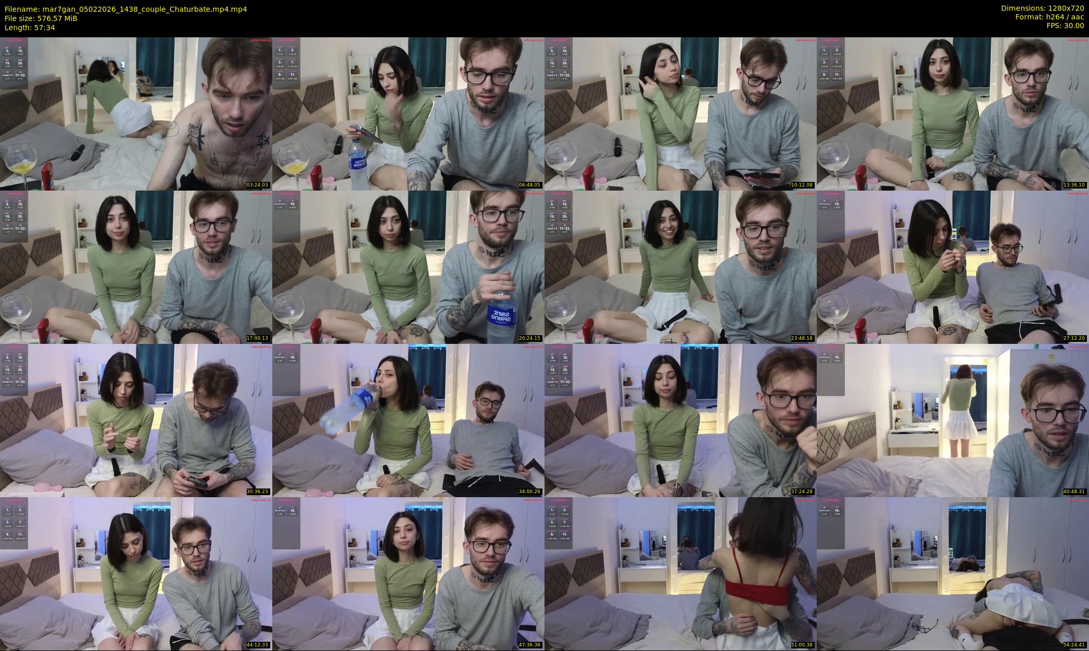 mar7gan — 58 minute Chaturbate couple cam show recording, 720p, Feb 5, 2026