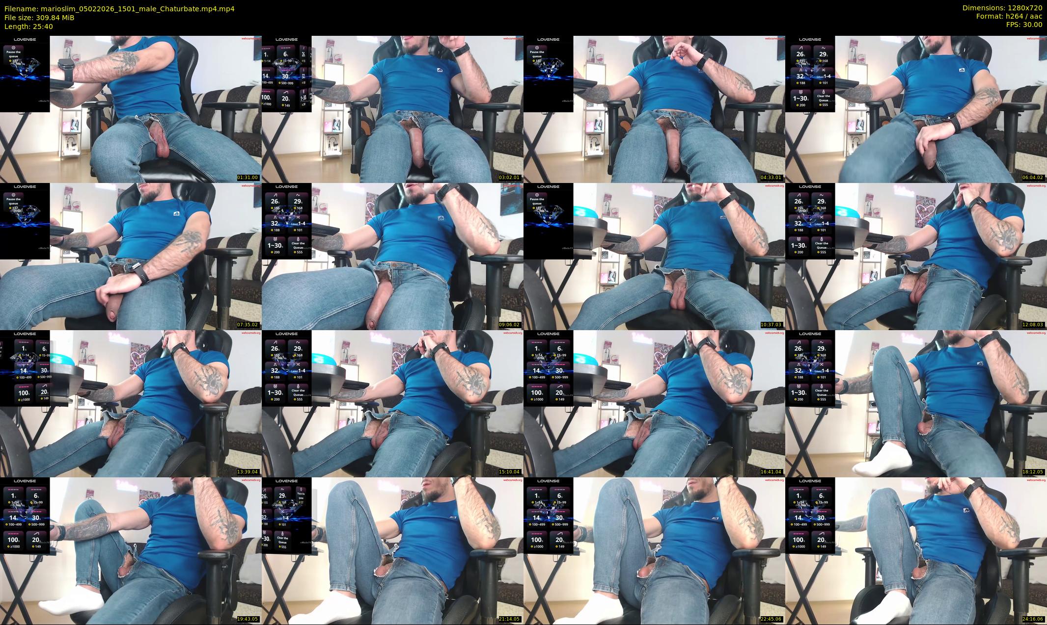 marioslim — 26 minute Chaturbate male cam show recording, 720p, Feb 5, 2026