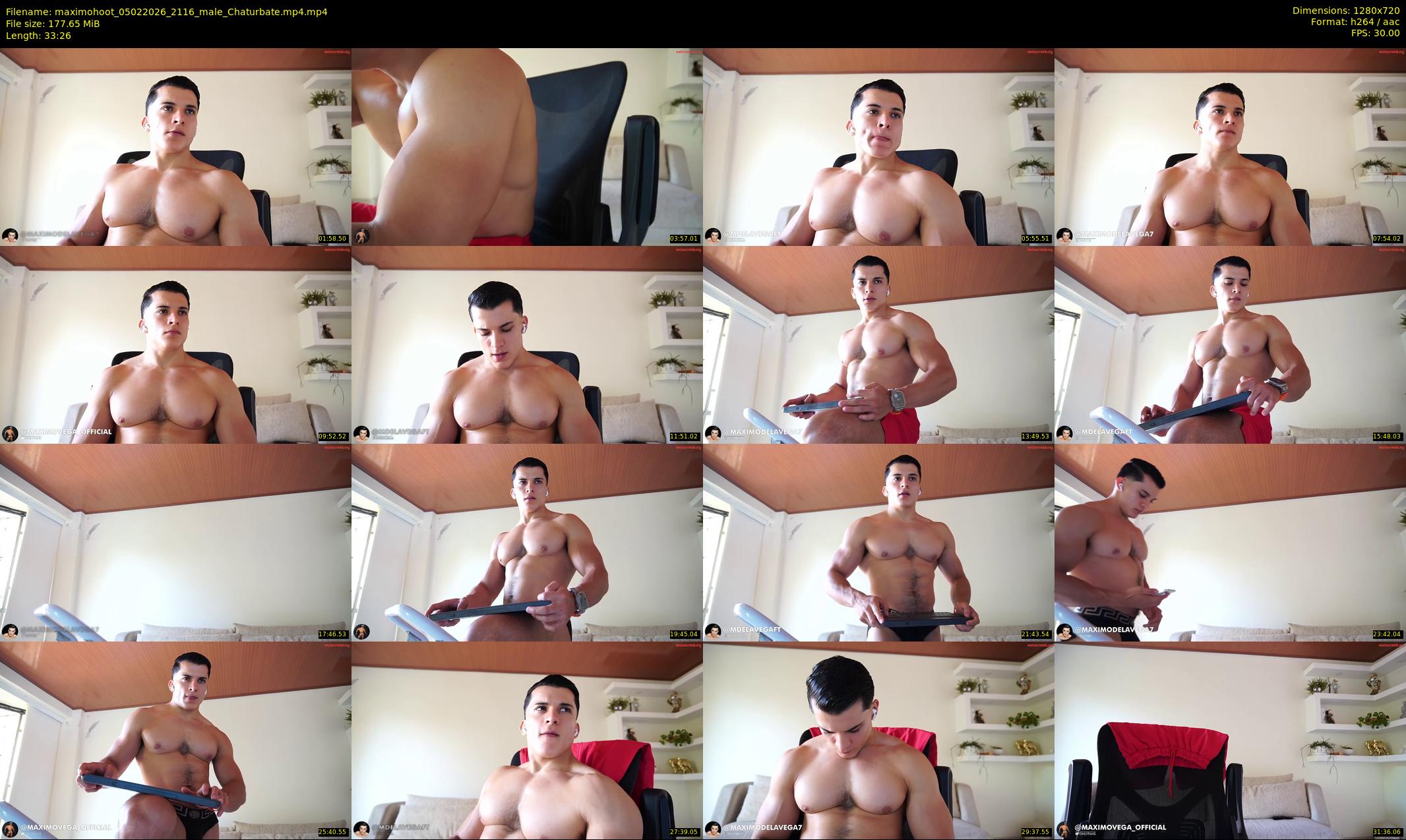 maximohoot — 34 minute Chaturbate male cam show recording, 720p, Feb 5, 2026