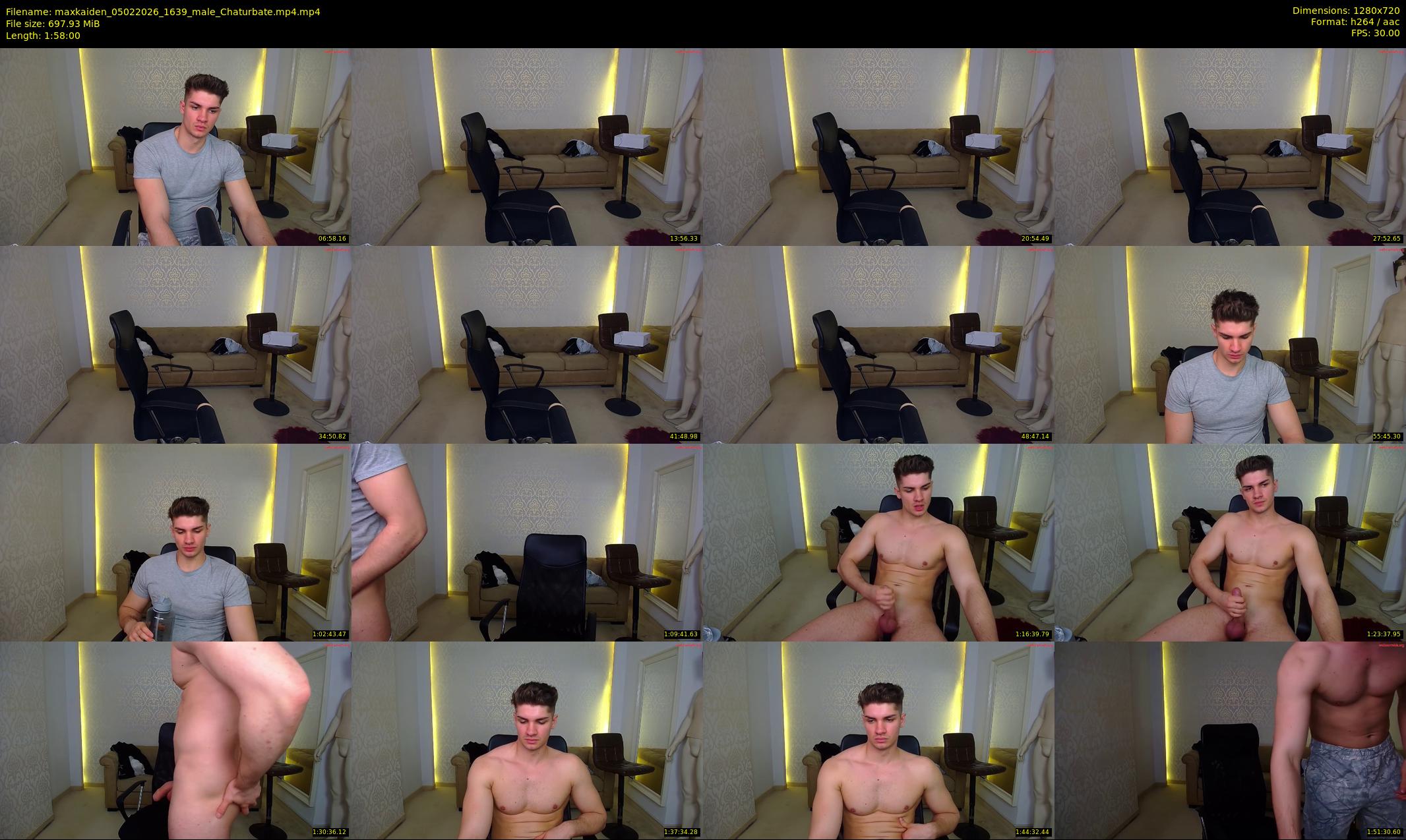 maxkaiden — 118 minute Chaturbate male cam show recording, 720p, Feb 5, 2026