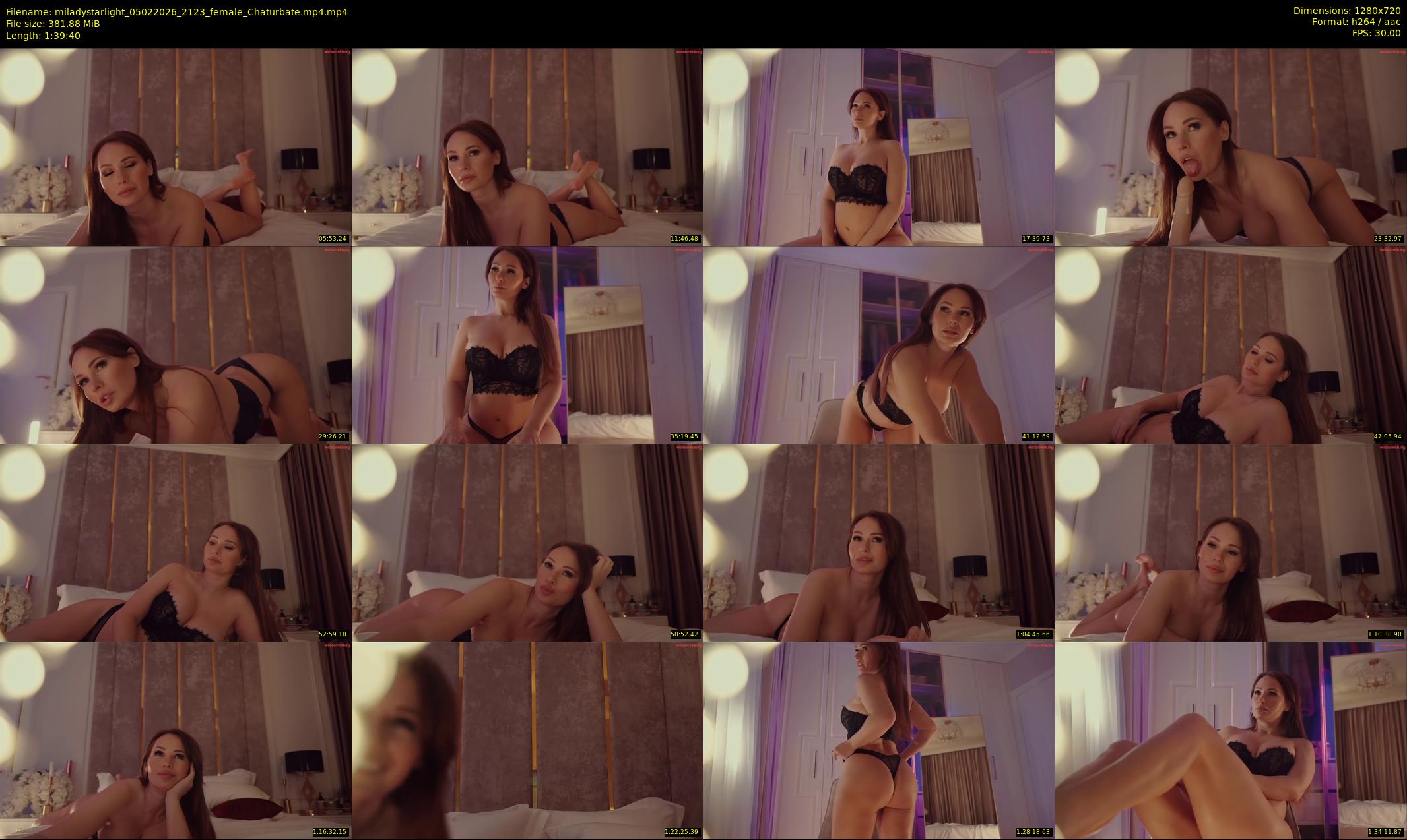 miladystarlight — 100 minute Chaturbate female cam show recording, 720p, Feb 5, 2026