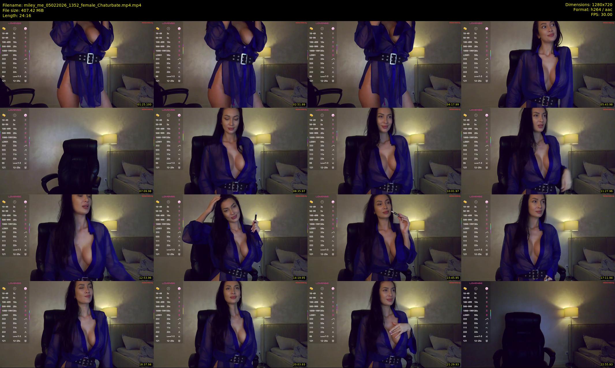 miley_me — 25 minute Chaturbate female cam show recording, 720p, Feb 5, 2026