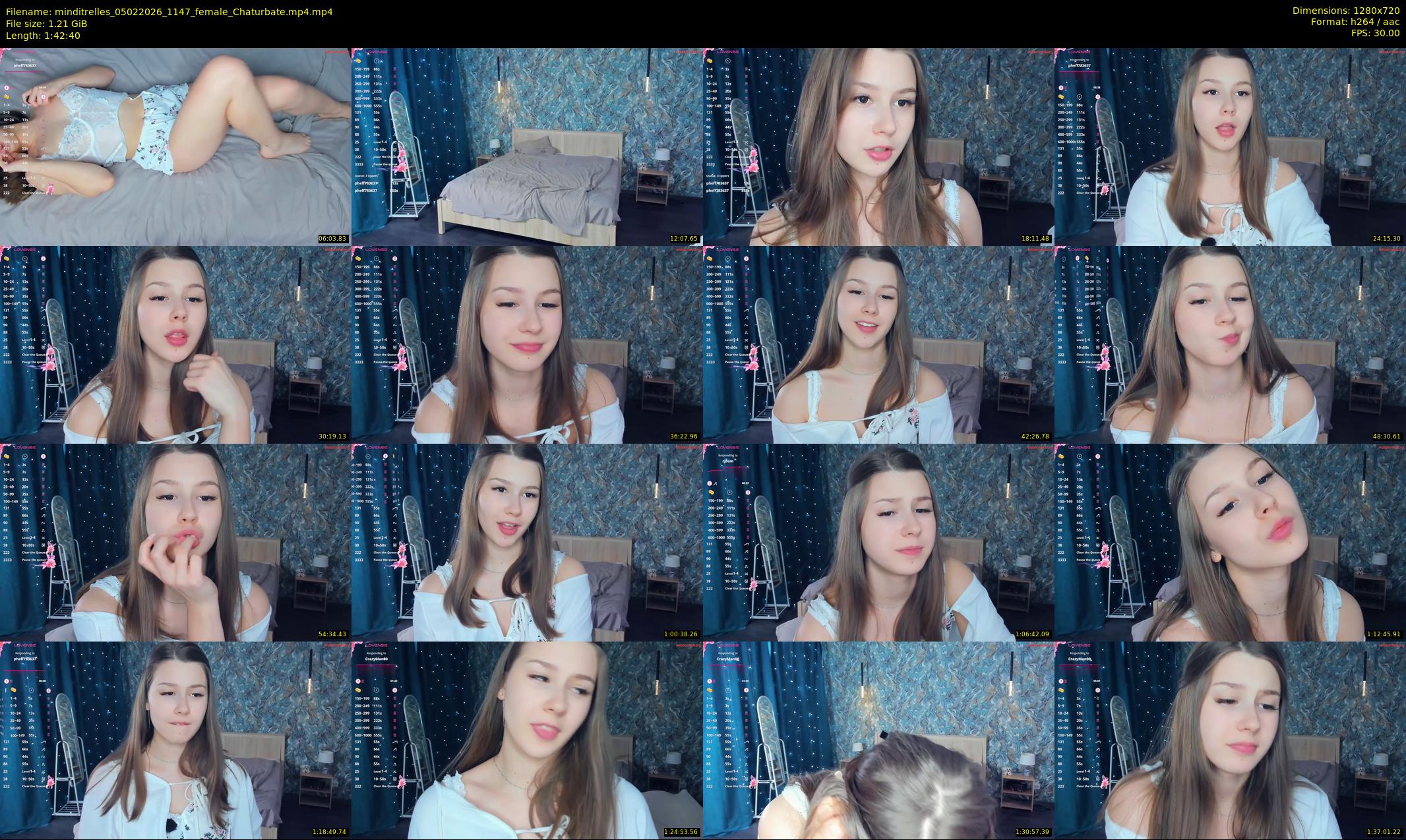 minditrelles — 103 minute Chaturbate female cam show recording, 720p, Feb 5, 2026