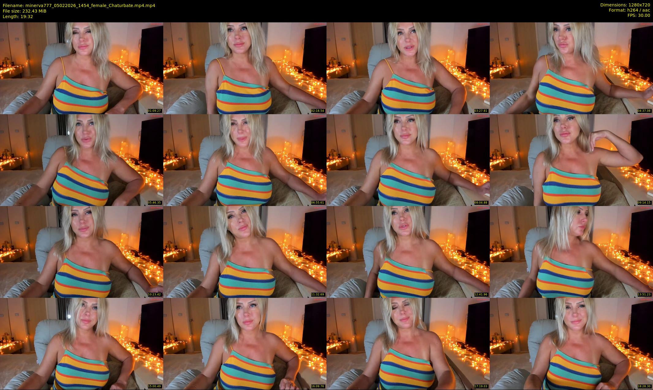 minerva777 — 20 minute Chaturbate female cam show recording, 720p, Feb 5, 2026