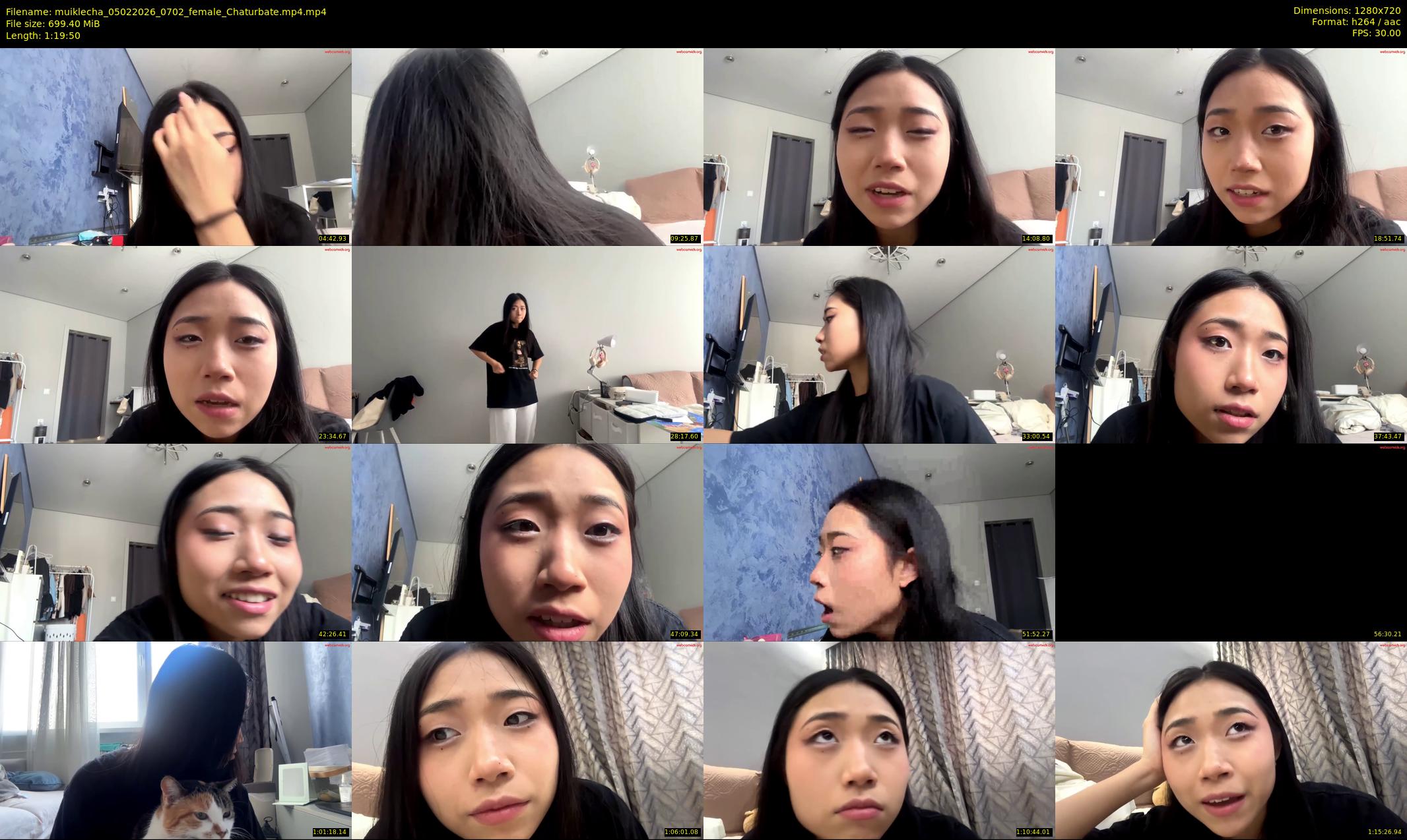muiklecha — 80 minute Chaturbate female cam show recording, 720p, Feb 5, 2026