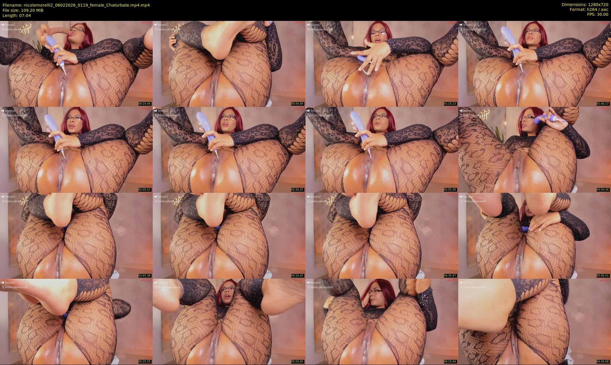 nicolemorelli2 — 8 minute Chaturbate female cam show recording, 720p, Feb 6, 2026
