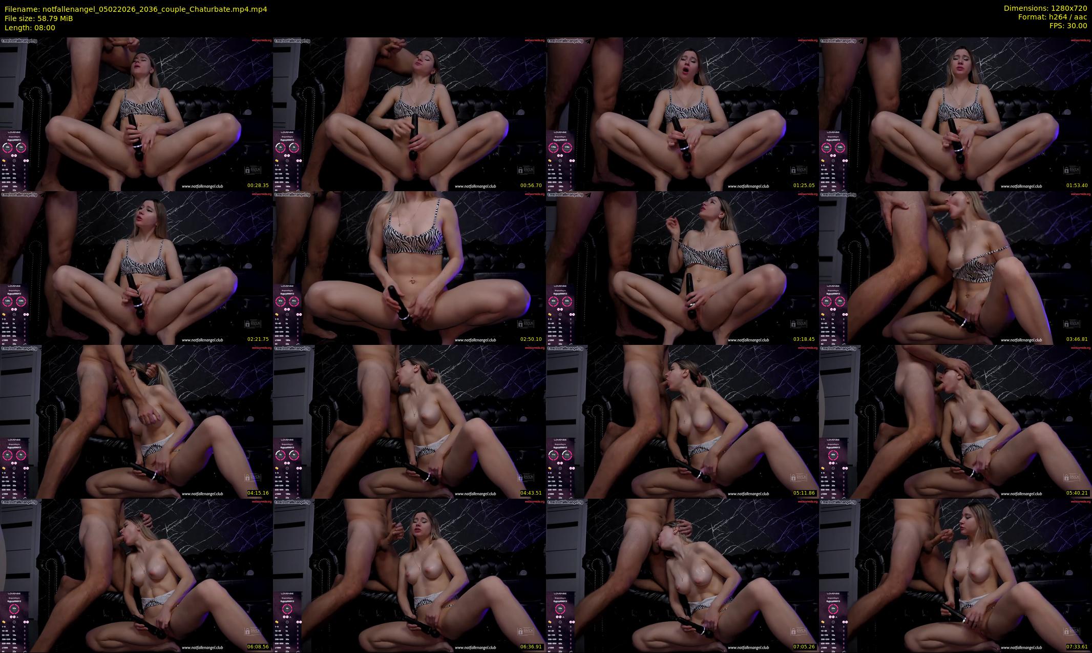 notfallenangel — 8 minute Chaturbate couple cam show recording, 720p, Feb 5, 2026
